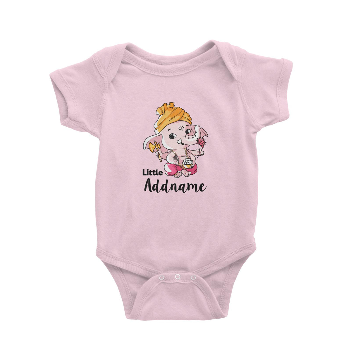 Cute Ganesha Little Addname Baby Romper