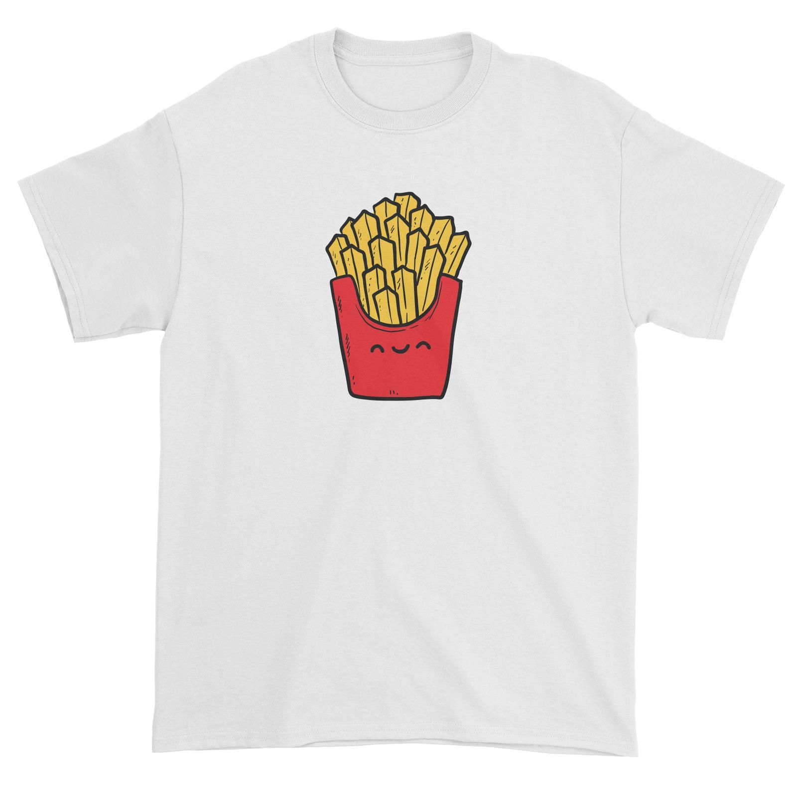 Fast Food Fries Unisex T-Shirt  Matching Family Comic Cartoon