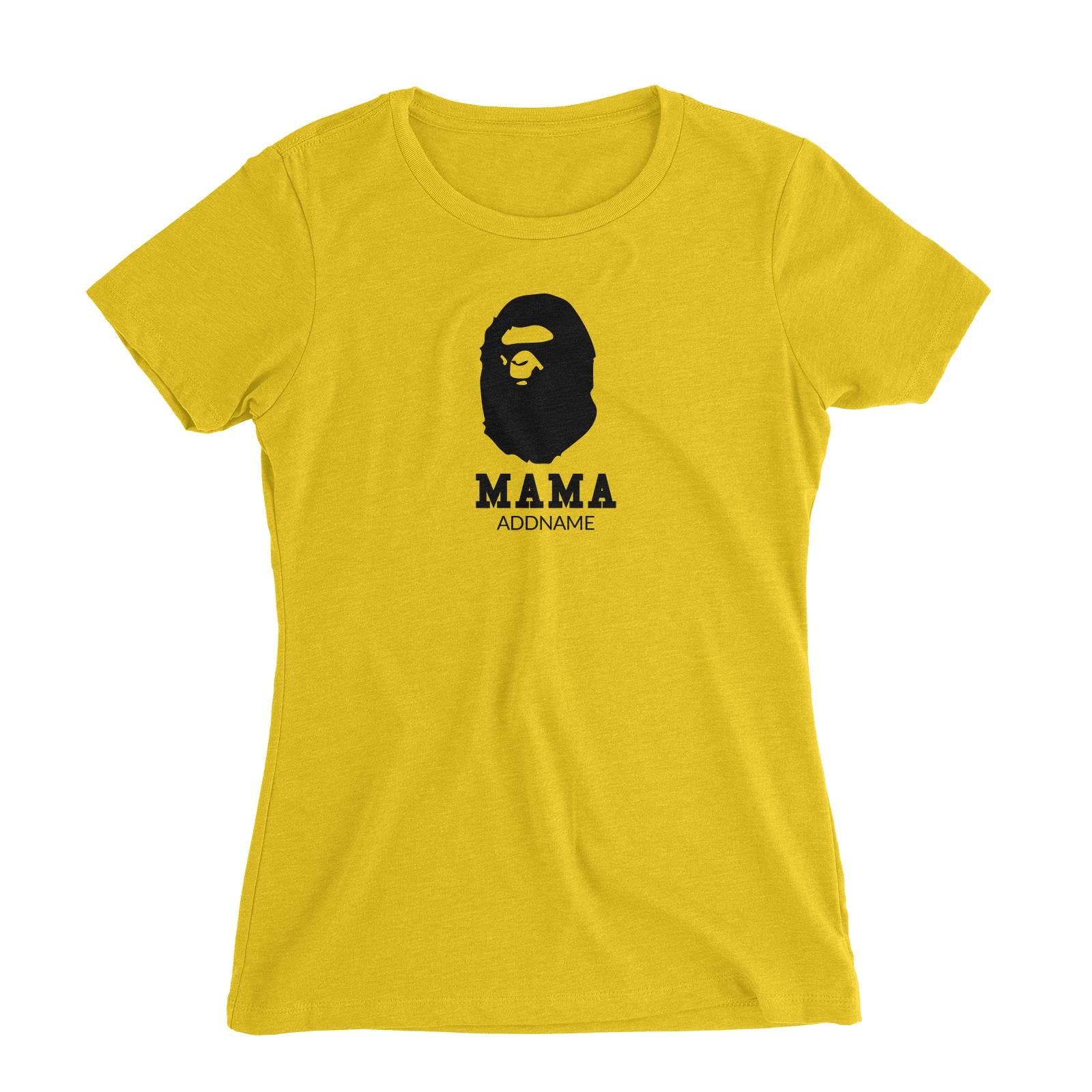 Streetwear Mama Addname Women's Slim Fit T-Shirt