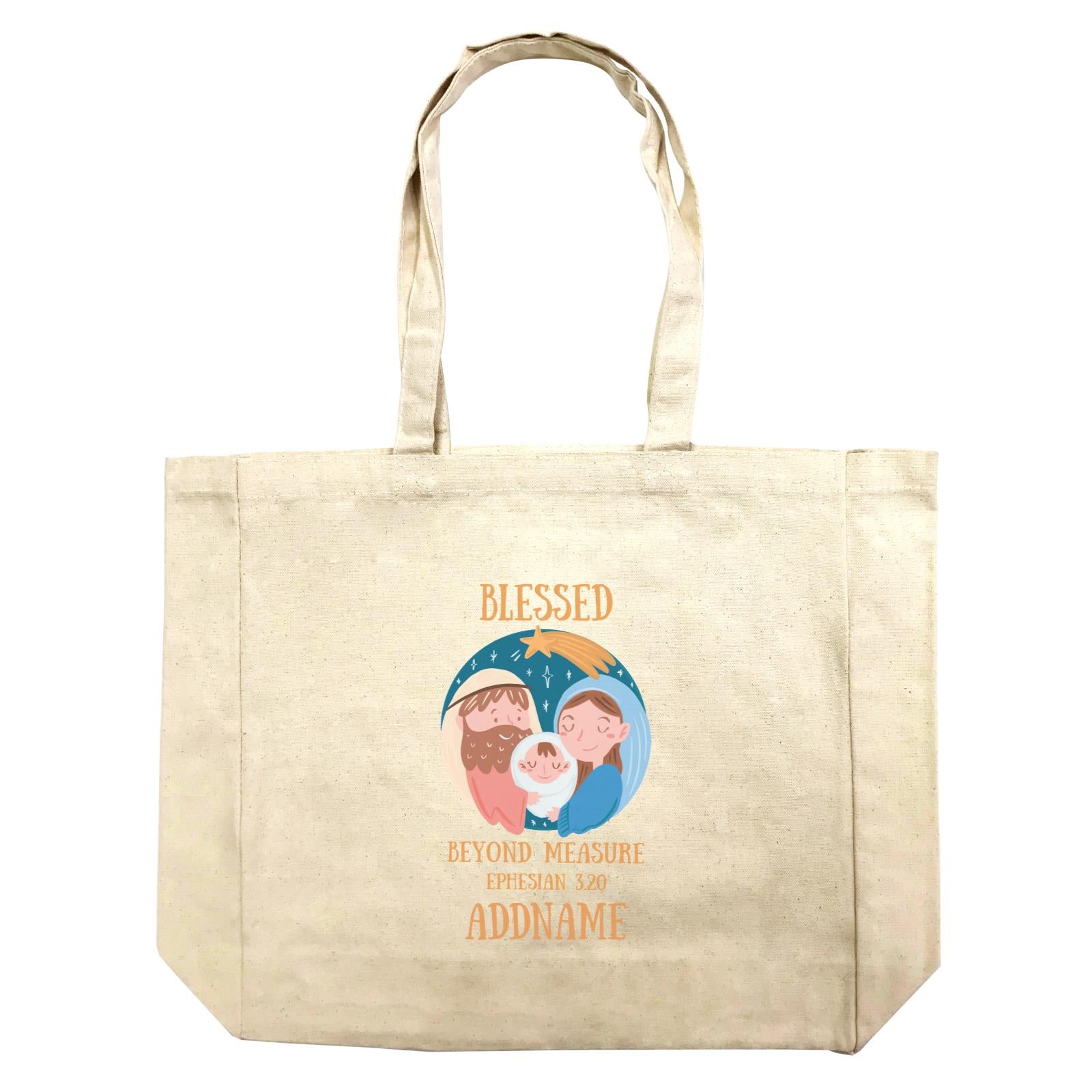 Gods GIft Blessed Beyond Measure Ephesian 3.20 Addname Shopping Bag