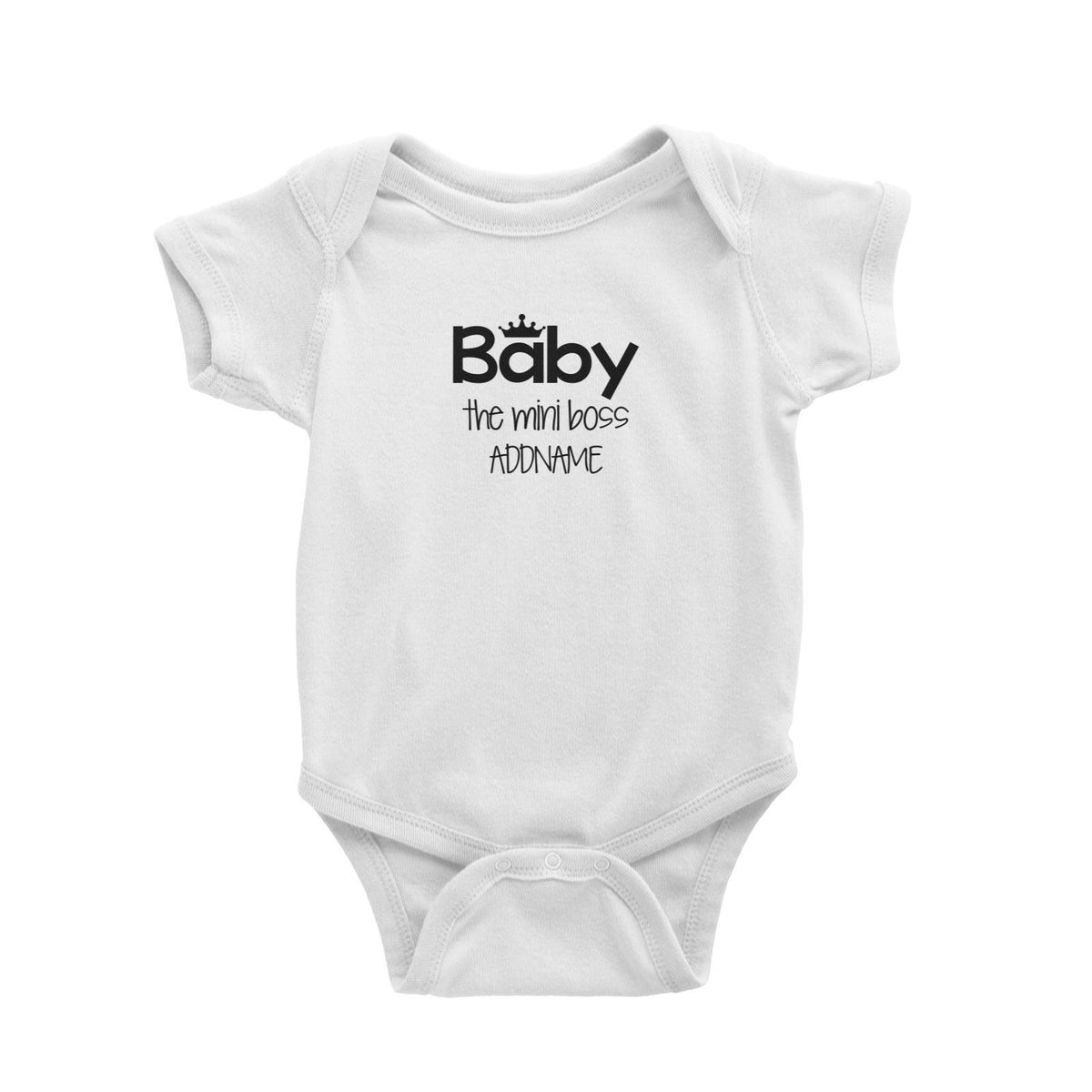 Baby with Crown The Mini Boss Baby Romper