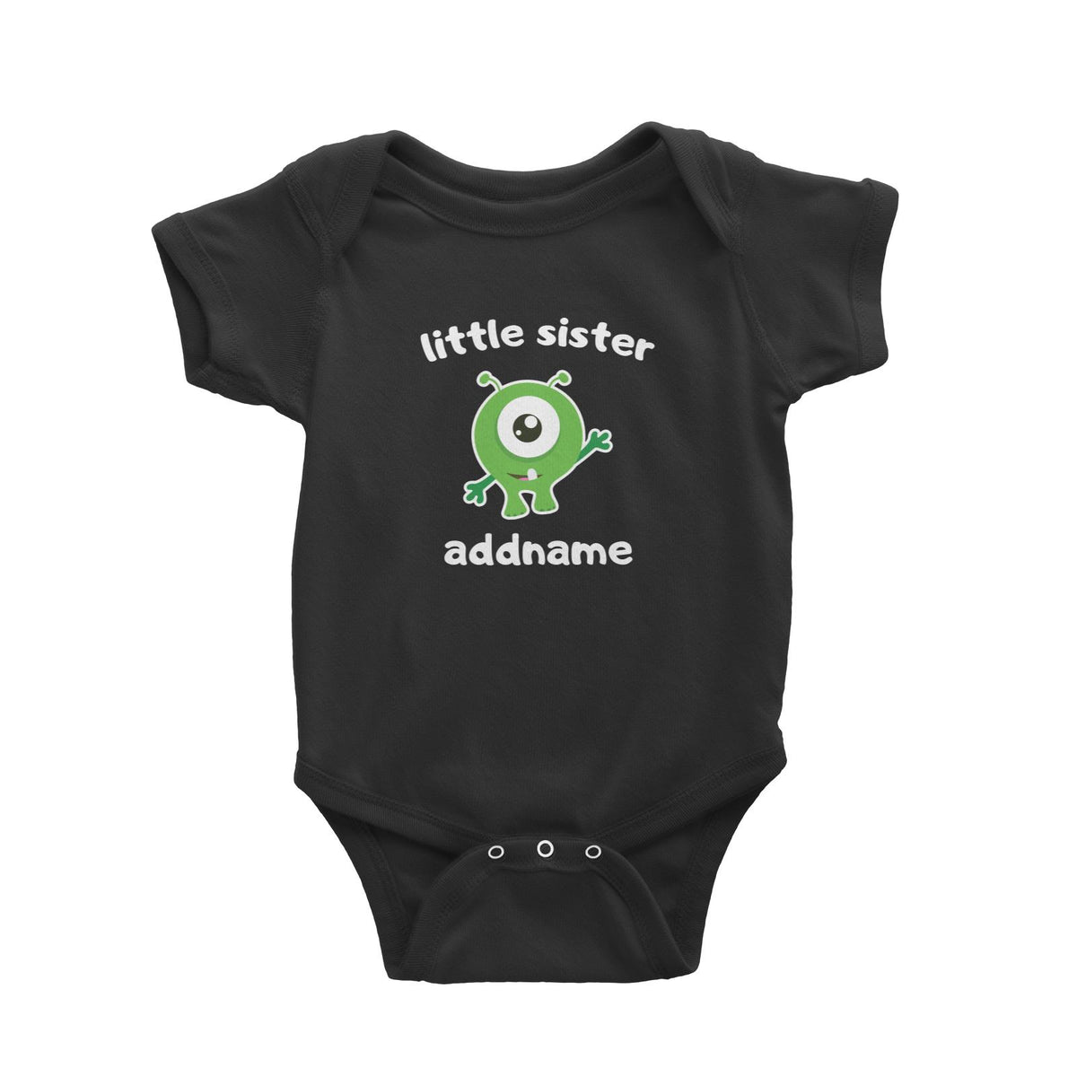 Cute Monster Little Sister Baby Romper