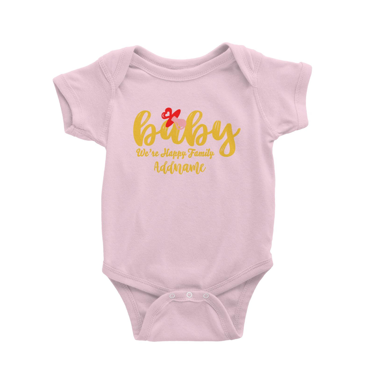 Baby We Are Happy Family Baby Romper