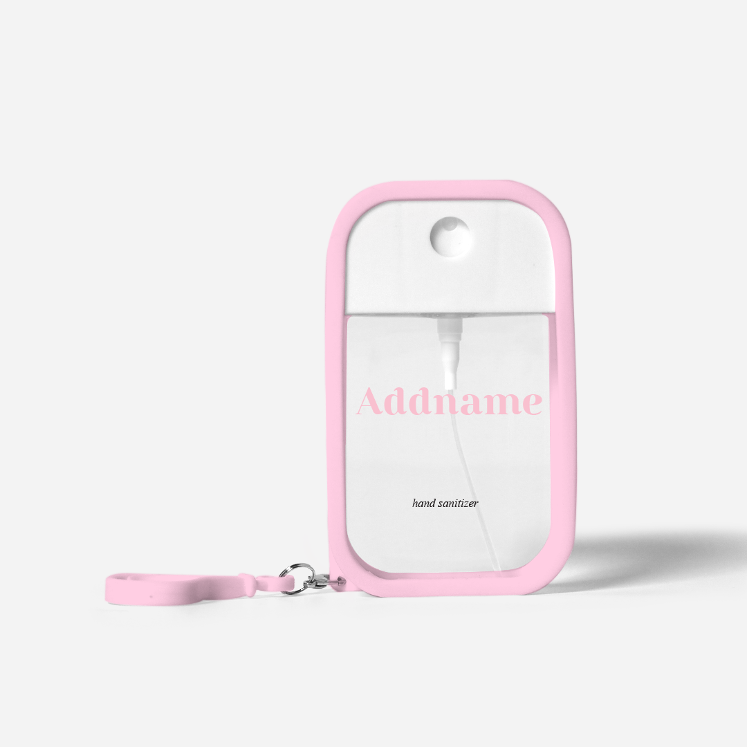 Refillable Hand Sanitizer with Personalisation - Classic Light Pink