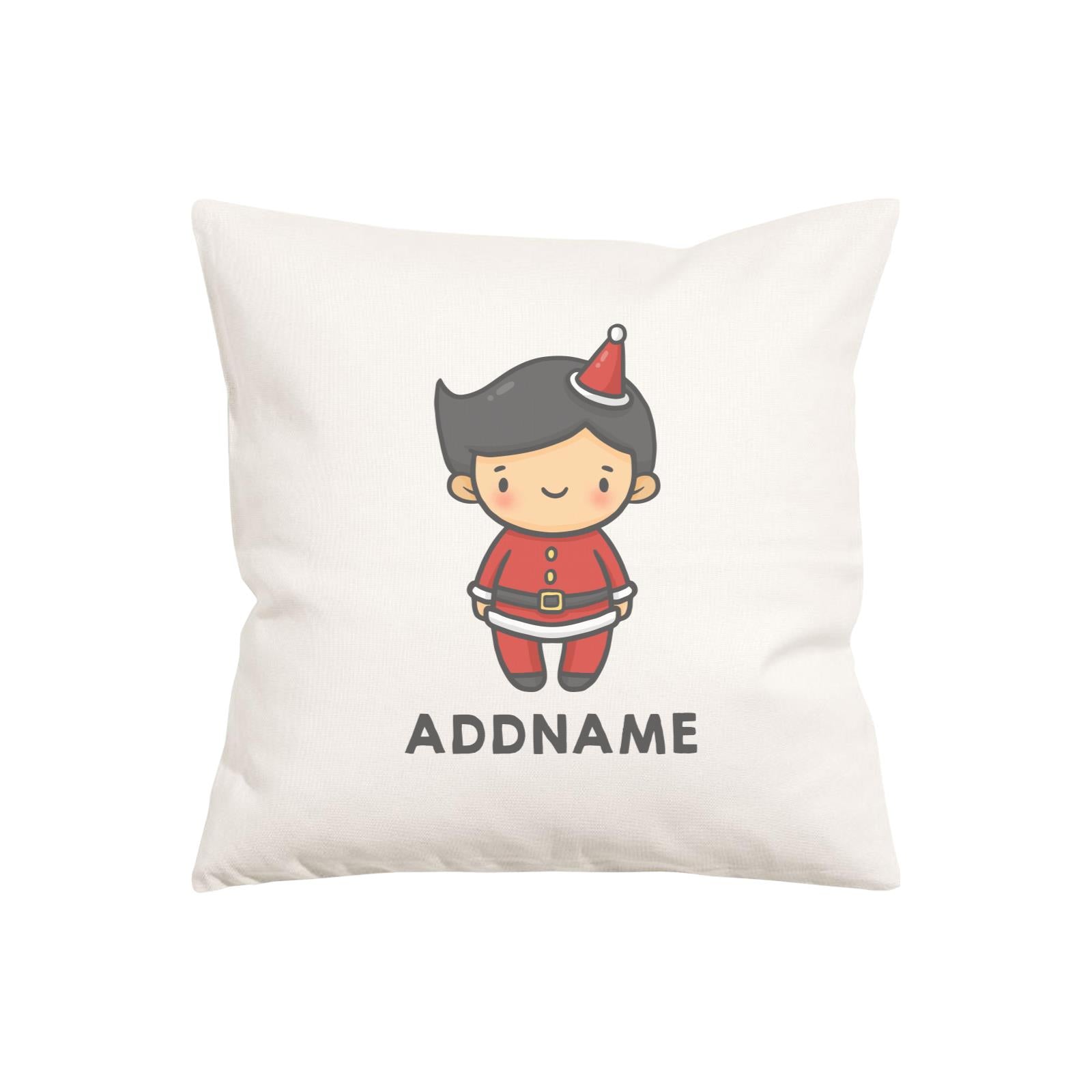 Xmas Cute Boy Addname Pillow Cushion