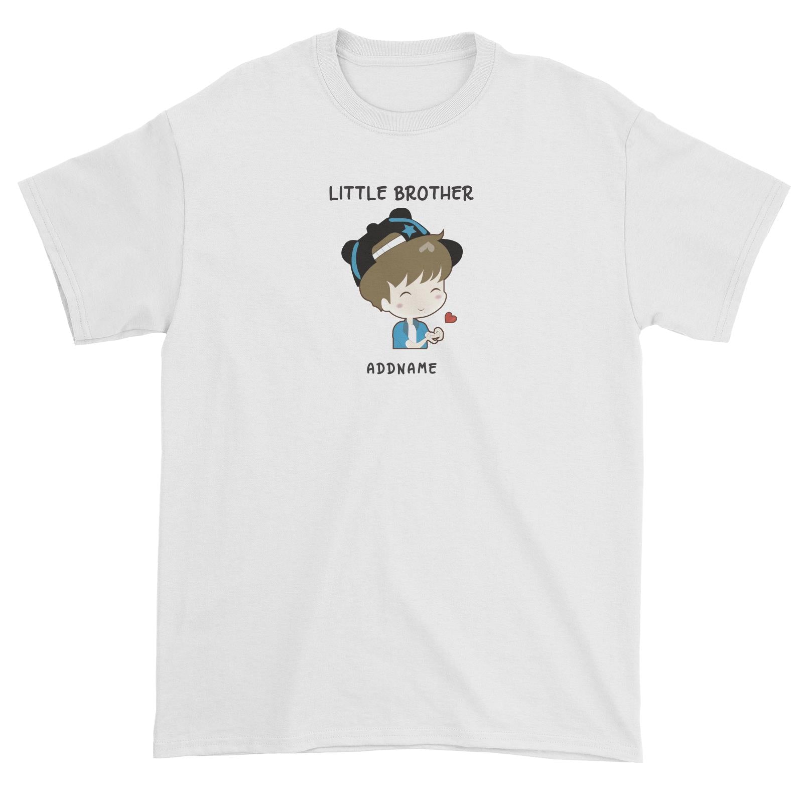 My Lovely Family Series Little Brother Addname Unisex T-Shirt (FLASH DEAL)