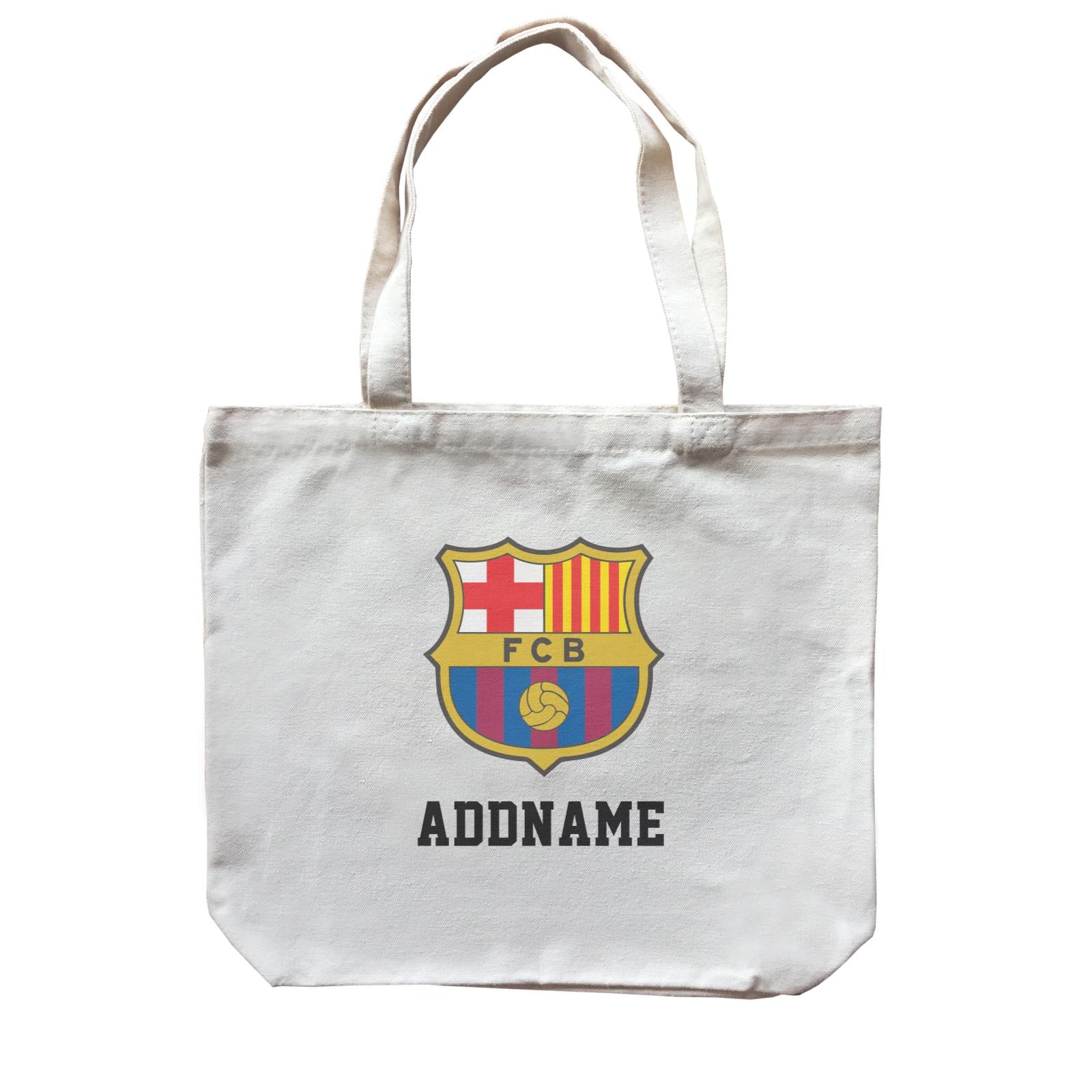 Barcelona Football Logo Addname Canvas Bag