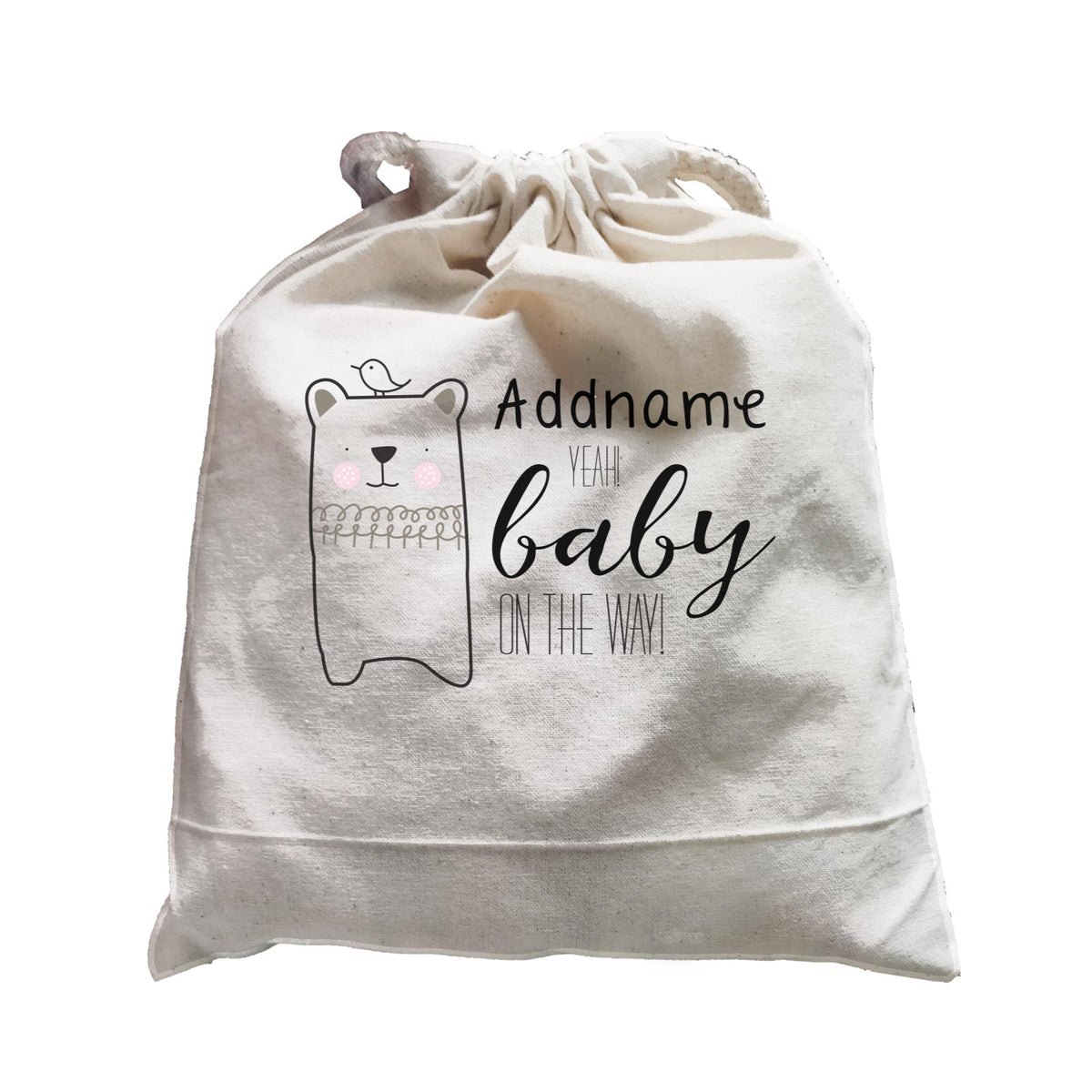 Cute Animals and Friends Series 2 Bear Addname Yeah Baby On the Way Satchel