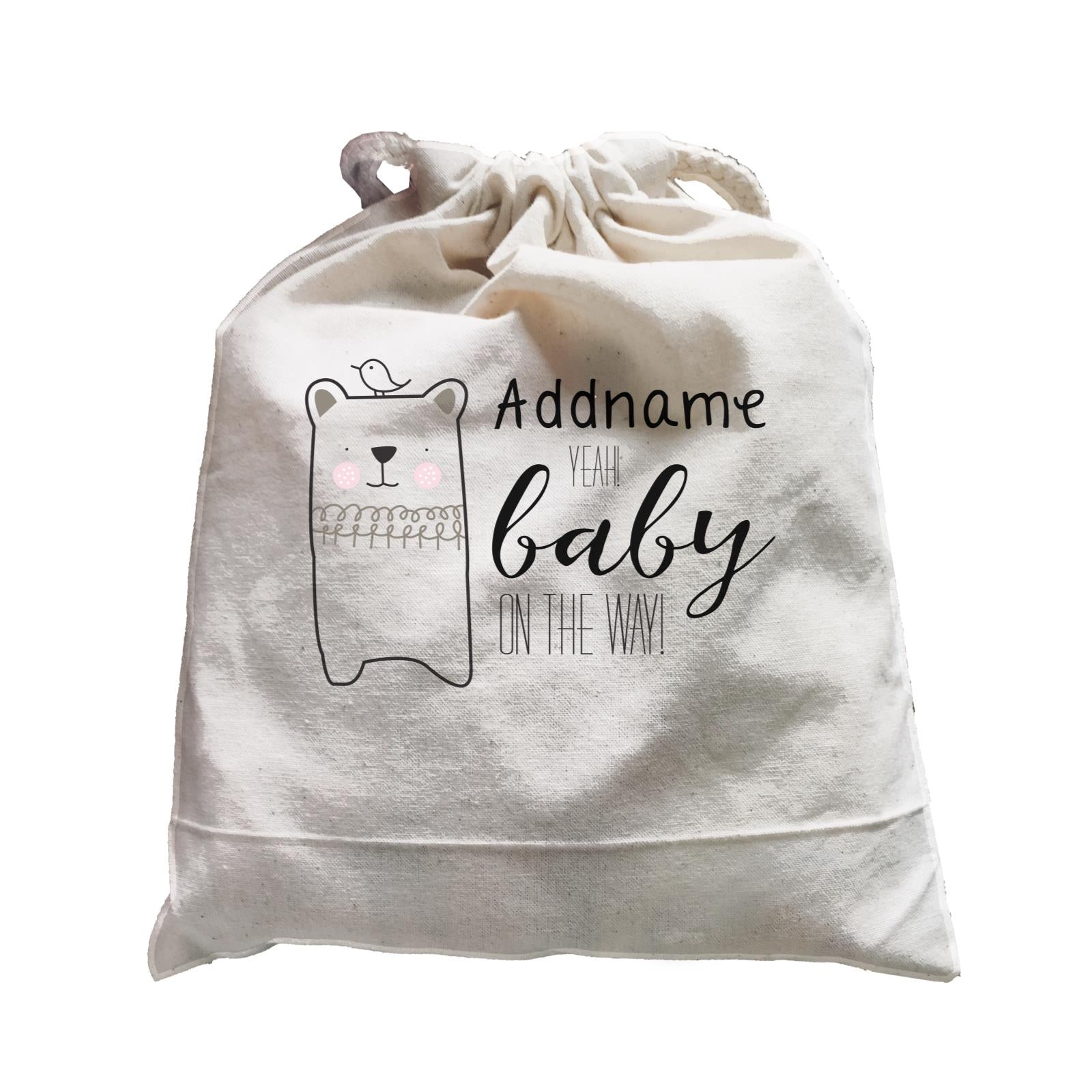 Cute Animals and Friends Series 2 Bear Addname Yeah Baby On the Way Satchel