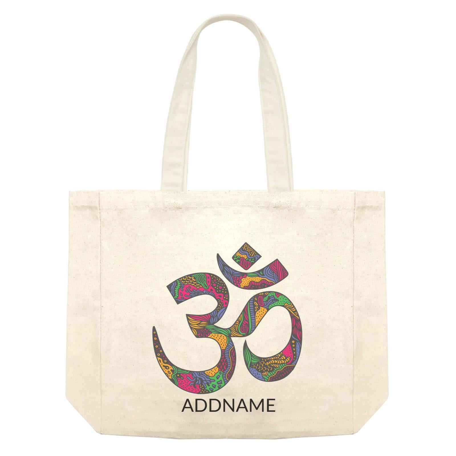 Decorative OM Symbol Addname Shopping Bag