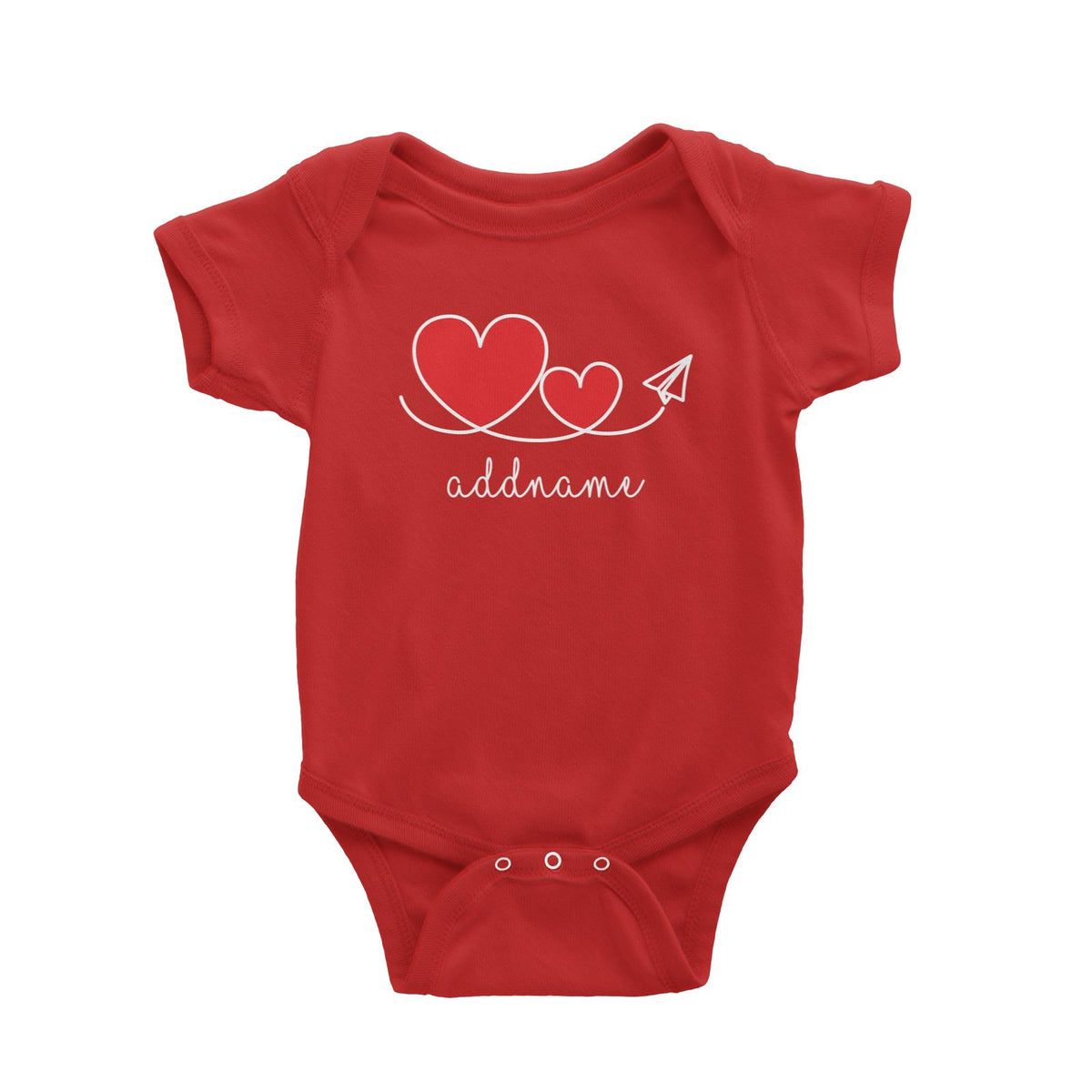 Love Paper Plane Baby Romper