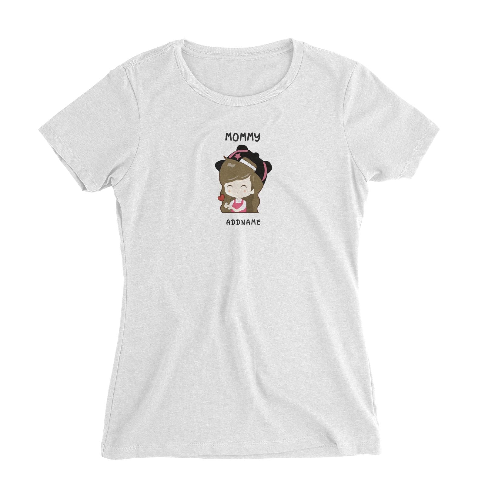 My Lovely Family Series Mommy Addname Women Slim Fit T-Shirt (FLASH DEAL)