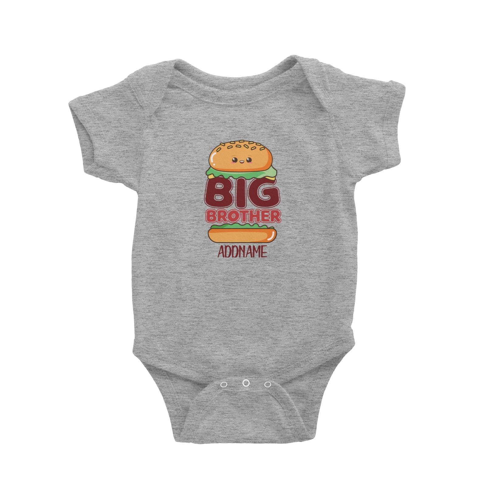 Cute Burger Big Brother Baby Romper