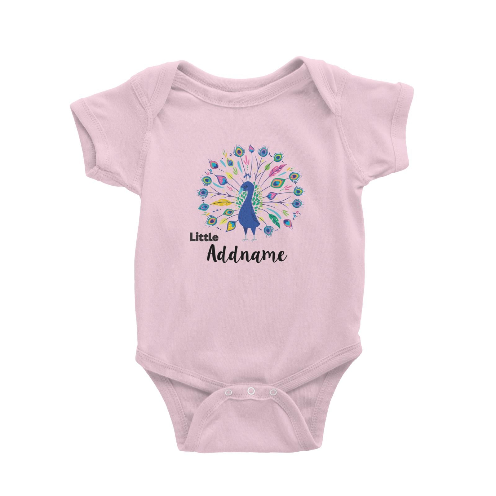 Deepavali Colourful Sweet Little Peacock Addname Baby Romper