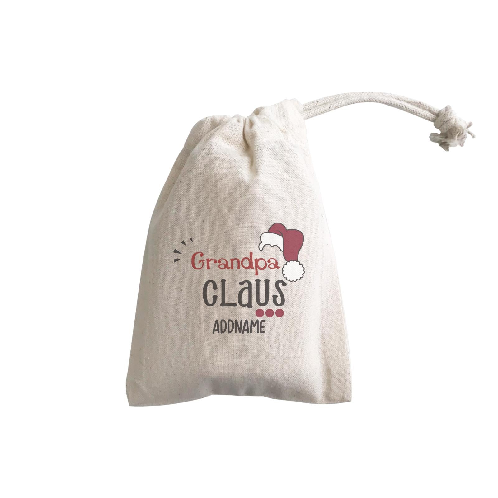 Xmas Grandpa Claus with Santa Hat GP Gift Pouch
