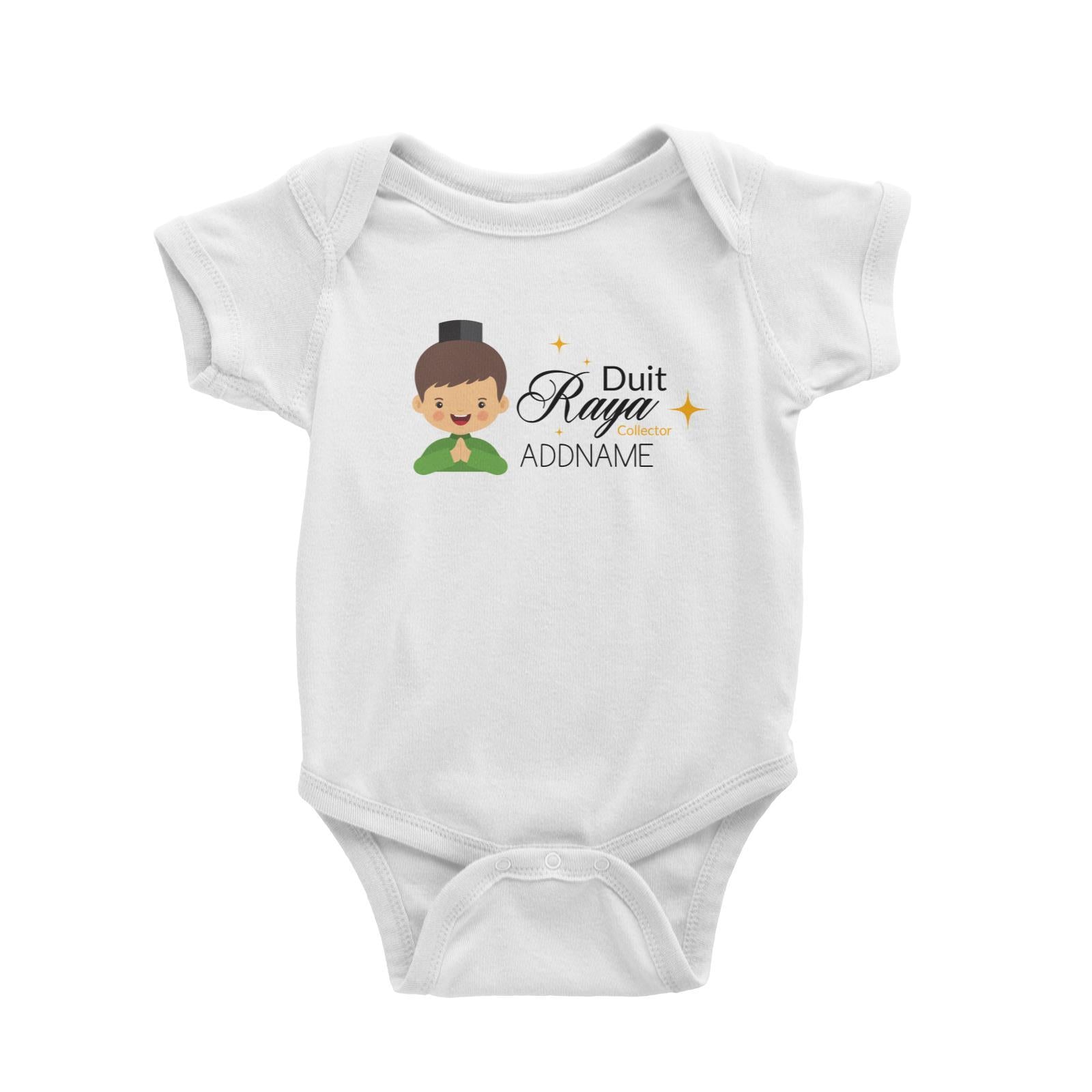 Duit Raya Collector Man Baby Romper  Personalizable Designs Sweet Character