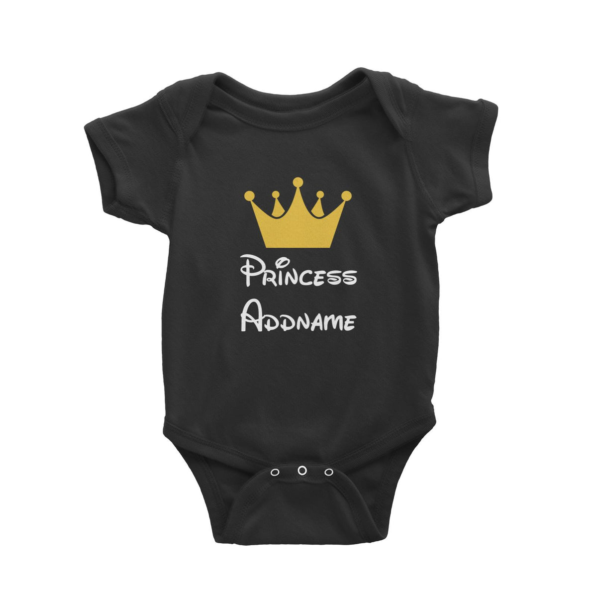 Royal Princess with Tiara Addname Baby Romper