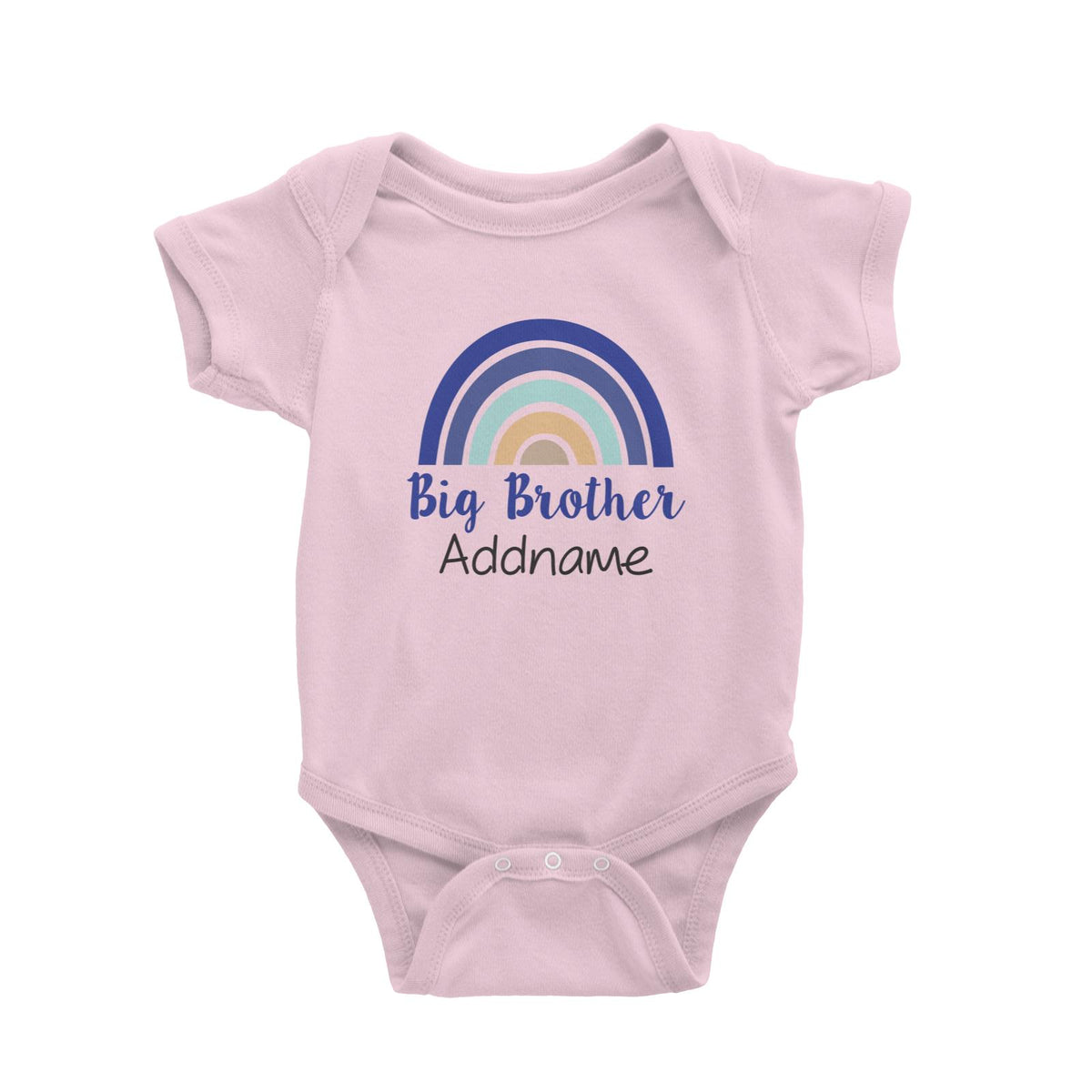Colourful Rainbow Big Brother Baby Romper