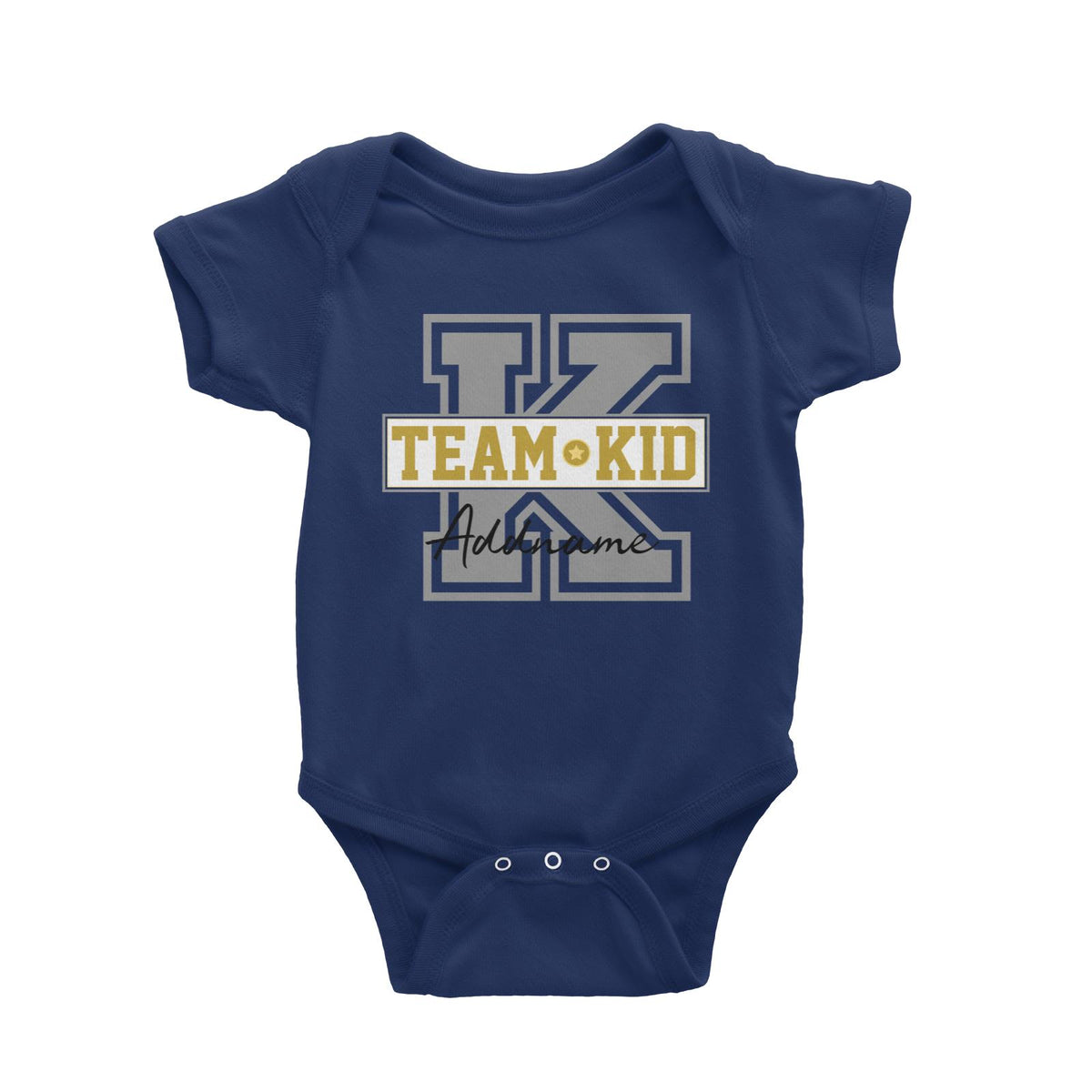 Team Kid Addname Baby Romper