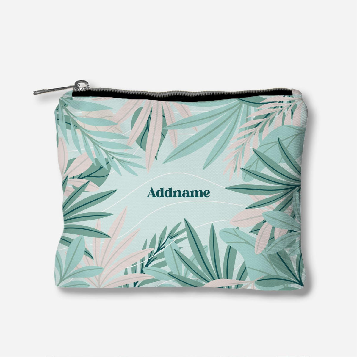 Suasana Series Full Print Zipper Pouch - Ash Green