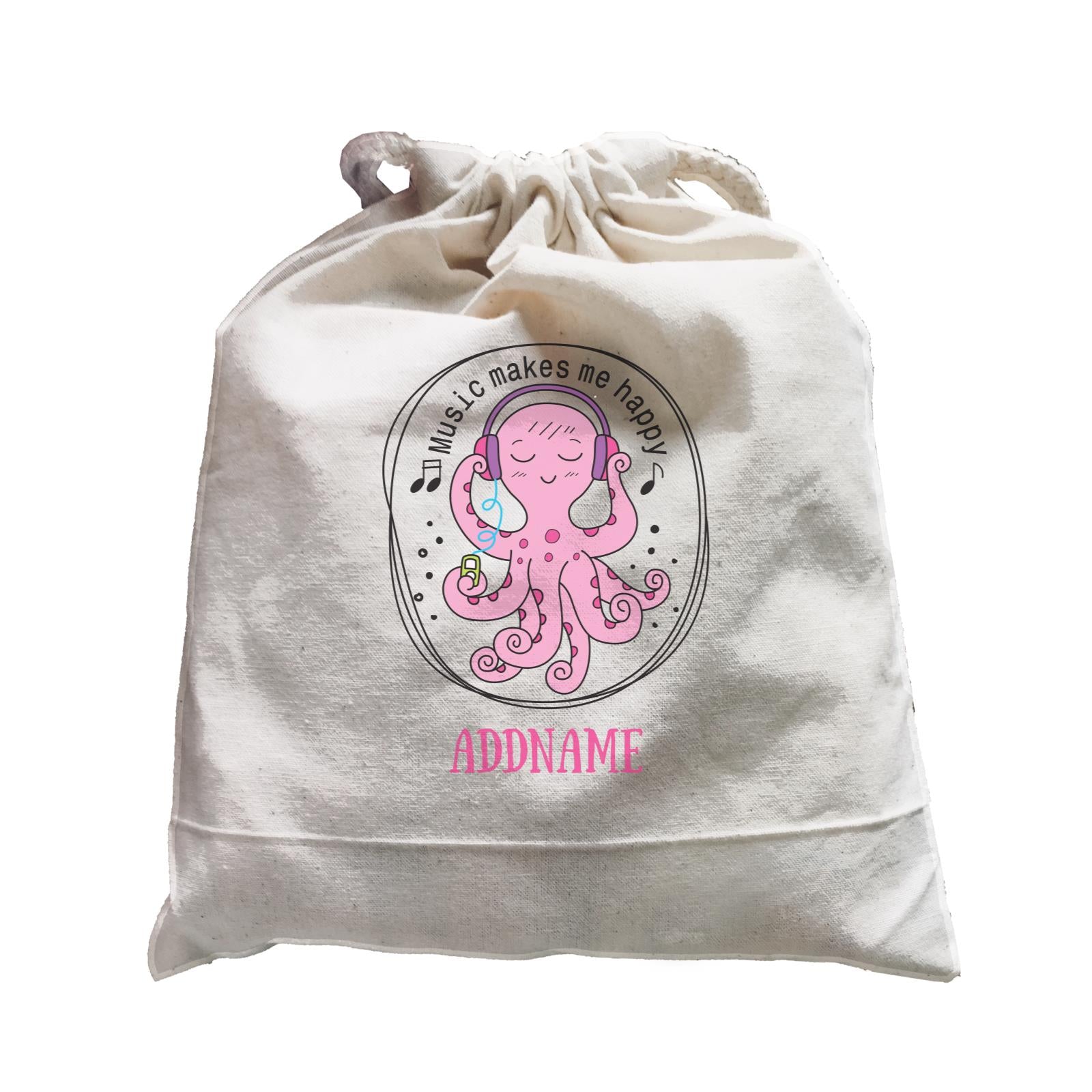 Cool Cute Sea Animals Music Make Me Happy Addname Satchel