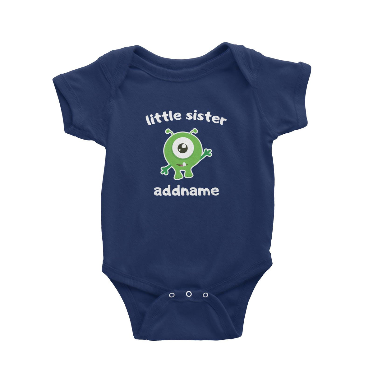 Cute Monster Little Sister Baby Romper