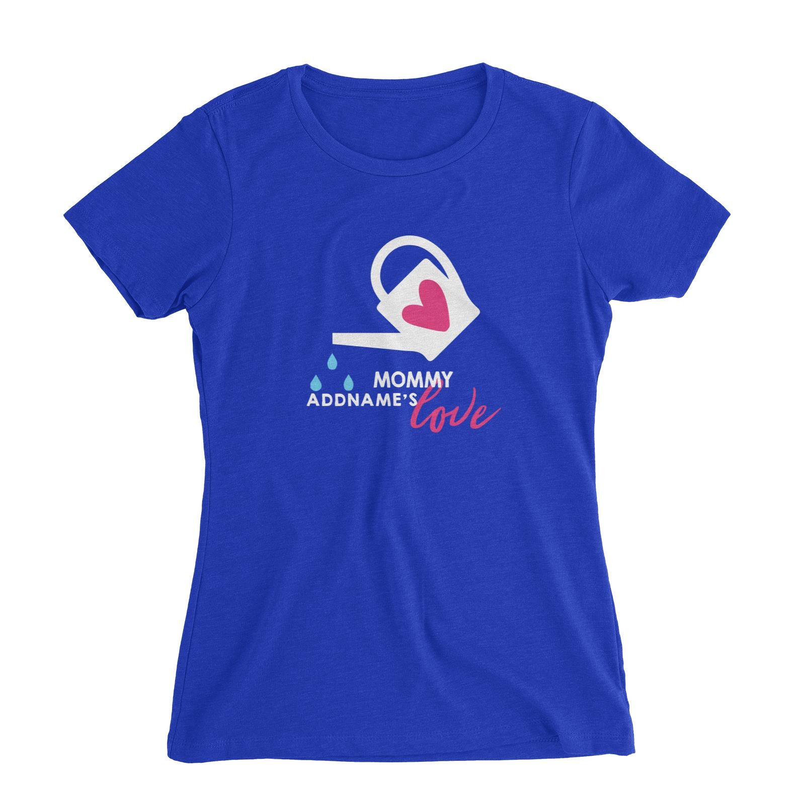 Nurturing Mommy's Love Addname Women's Slim Fit T-Shirt  Matching Family Personalizable Designs