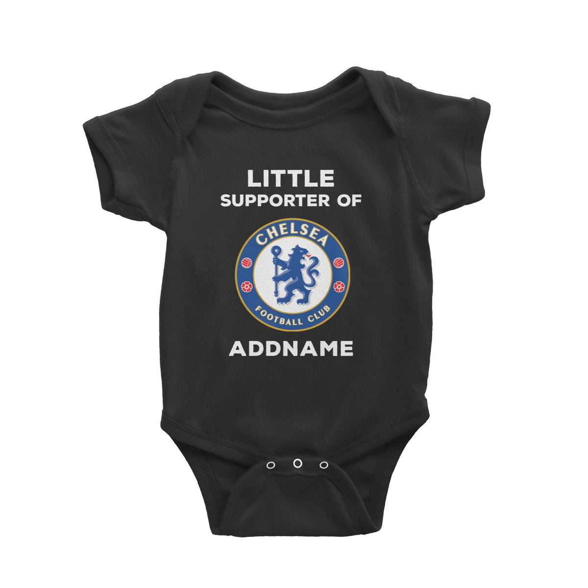 Chelsea FC Little Supporter Personalizable with Name Baby Romper