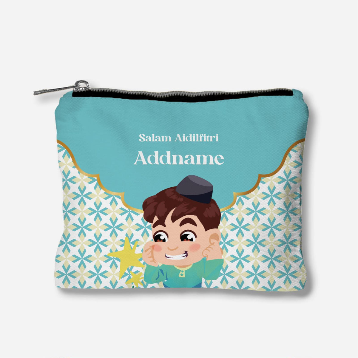 Seindah Lebaran Full Print Zipper Pouch - Along