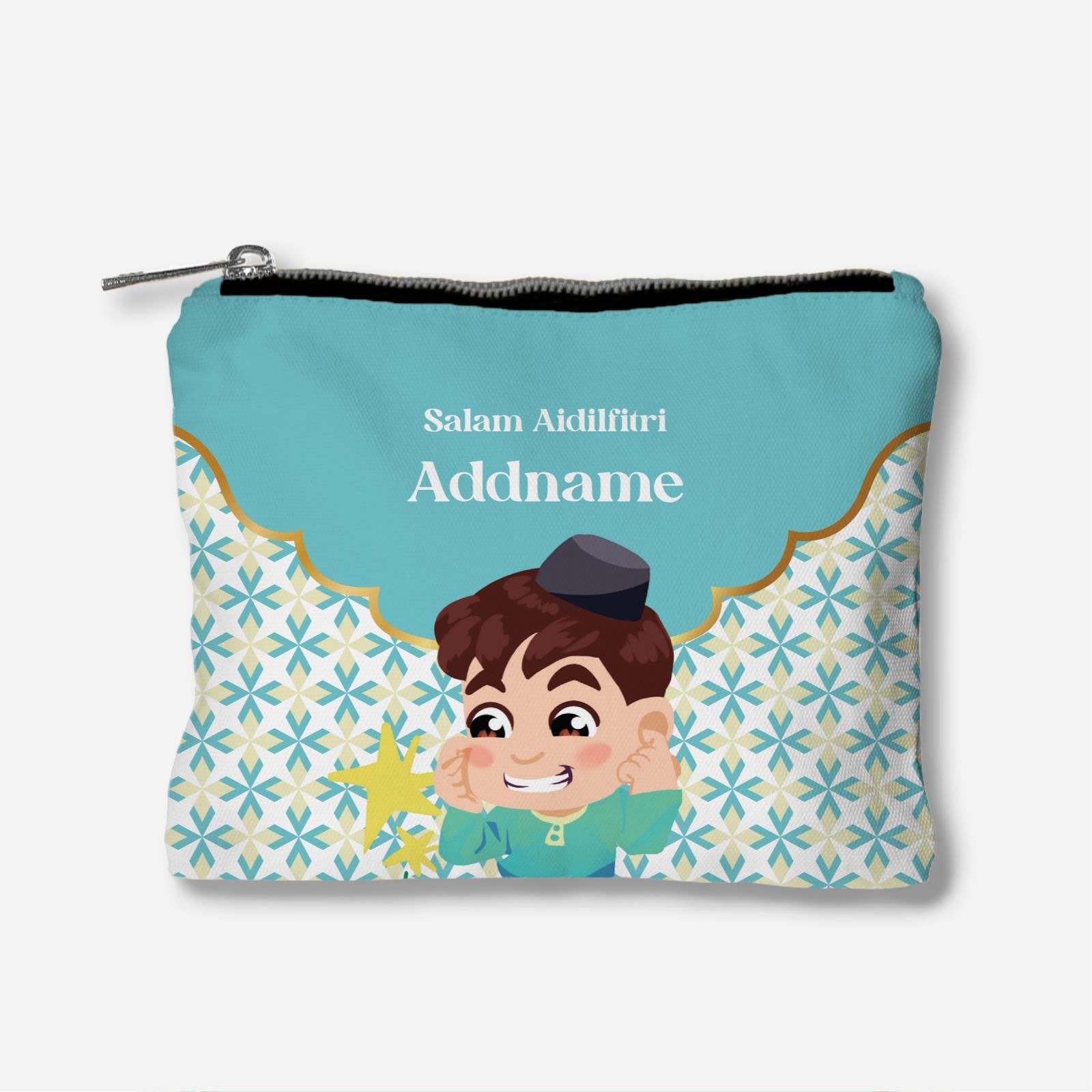 Seindah Lebaran Full Print Zipper Pouch - Along