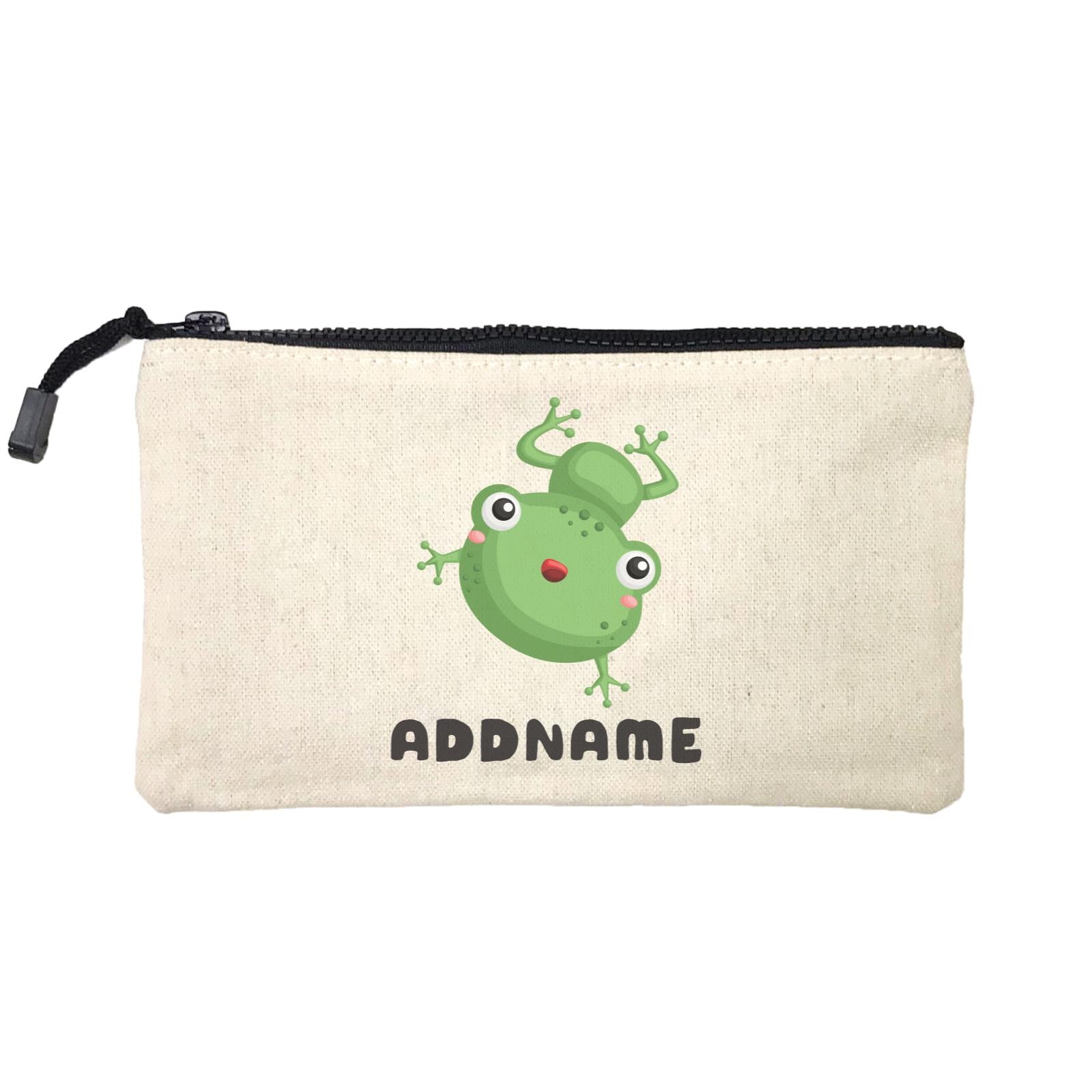 Birthday Frog Happy Frog Jumping Addname Mini Accessories Stationery Pouch