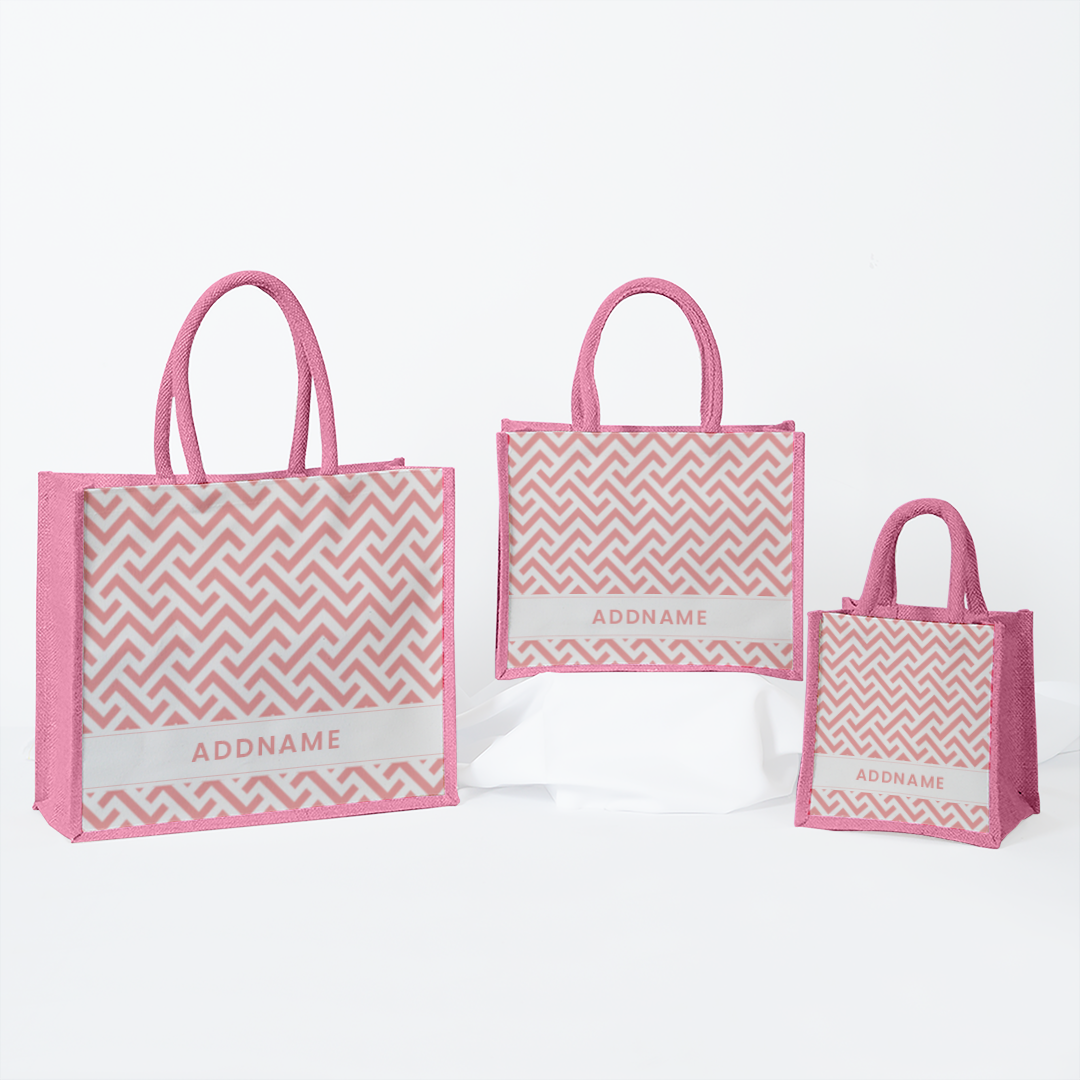 AUFBAU Series - Pastel Peach Jute Bags