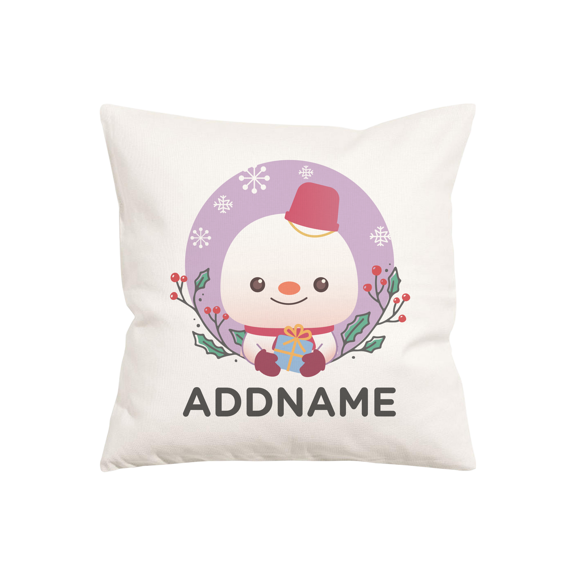 Christmas Cute Animal Series Cute Snowman Cushion