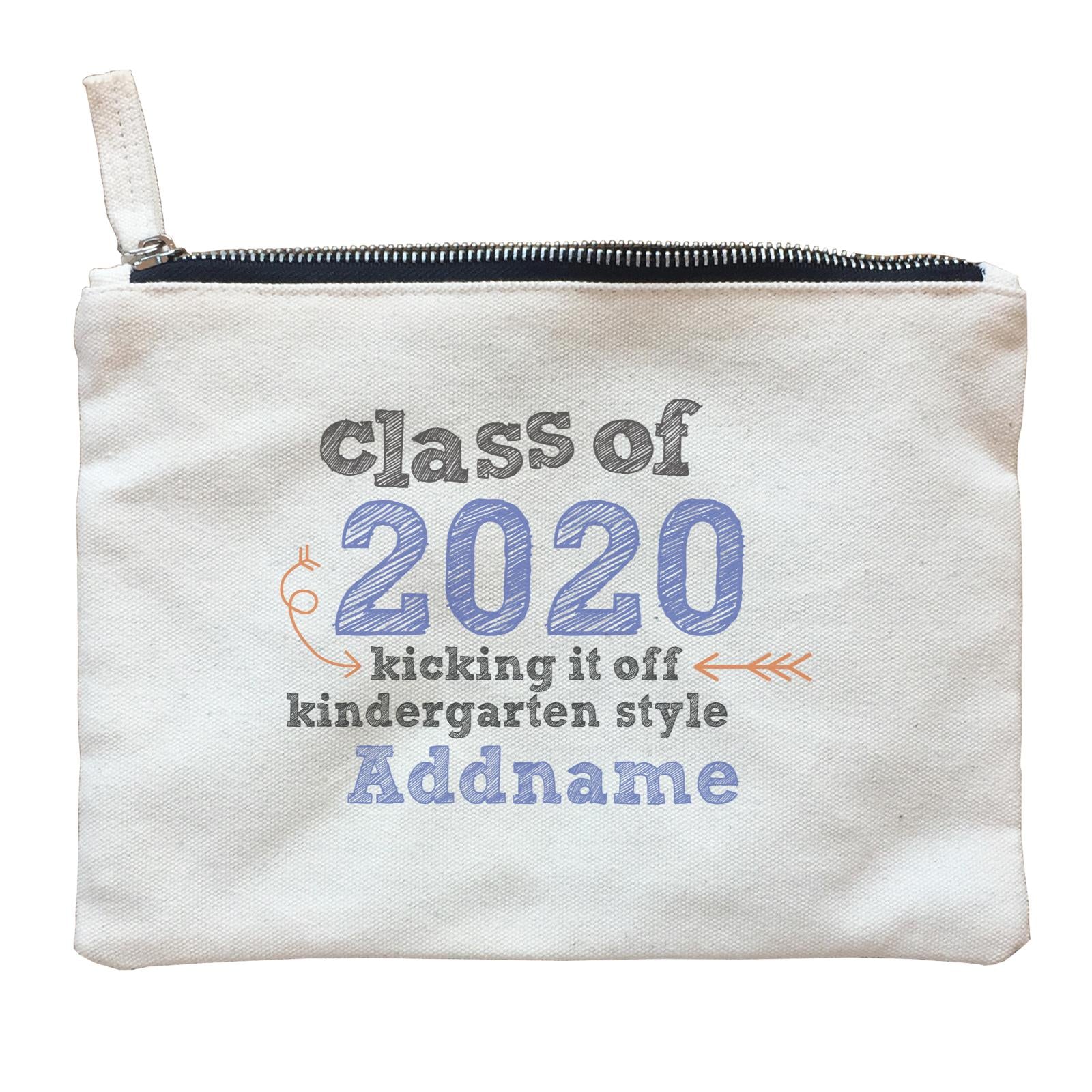 Graduation Series Kicking it off Kindergarten Style Zipper Pouch