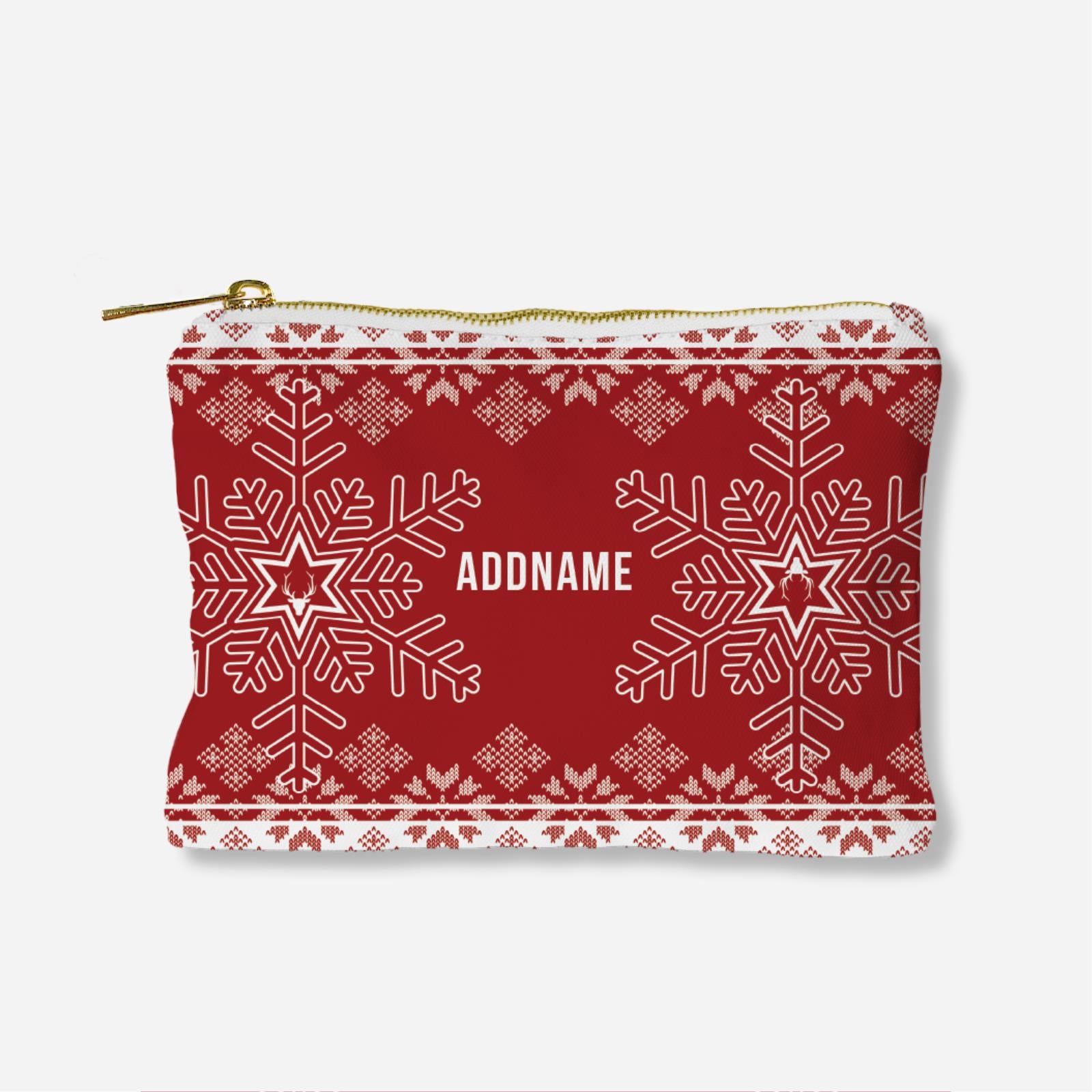 Christmas Series Full Print Zipper Pouch - Blissful Time