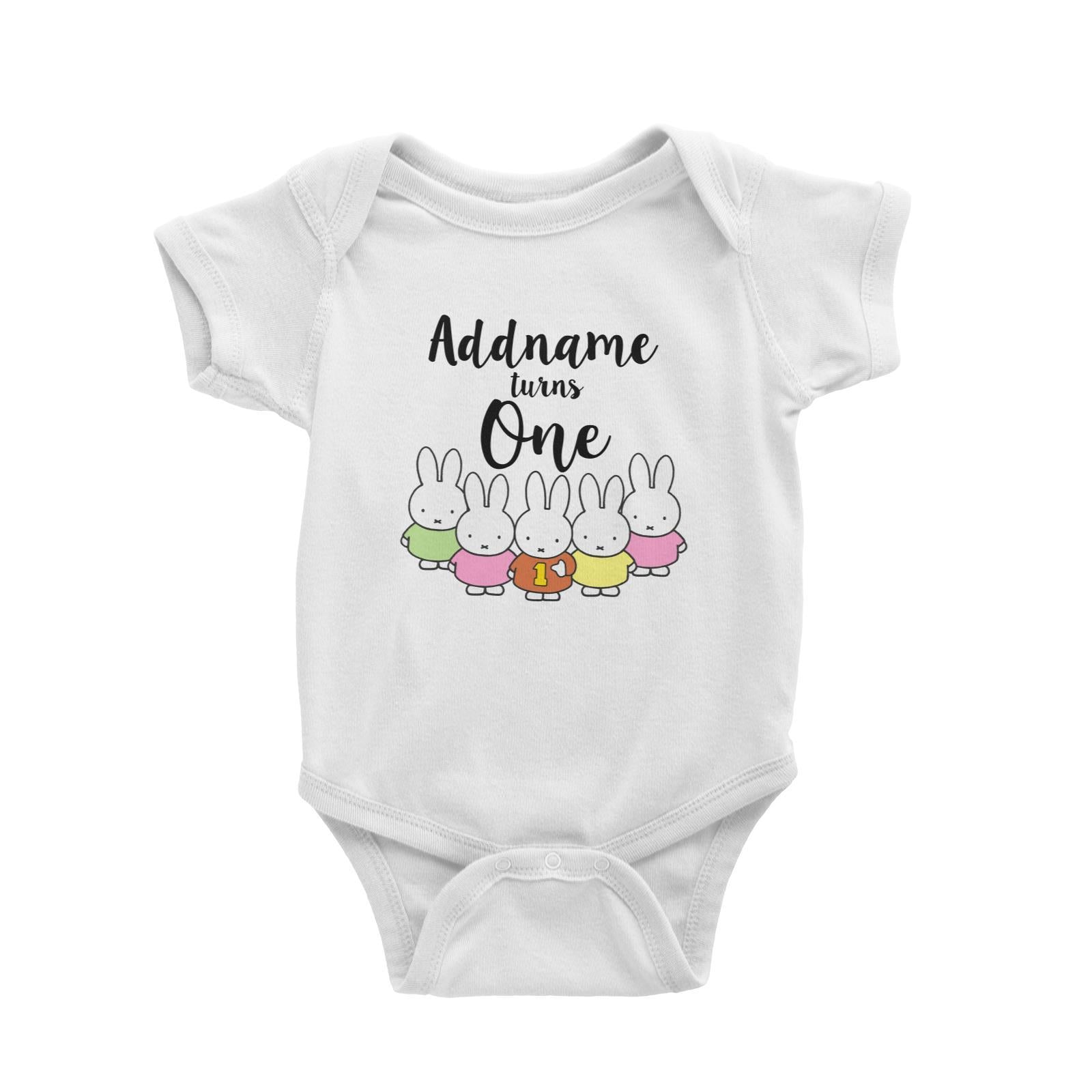 Miffy Birthday Theme Personalizable with Name and Number Baby Romper