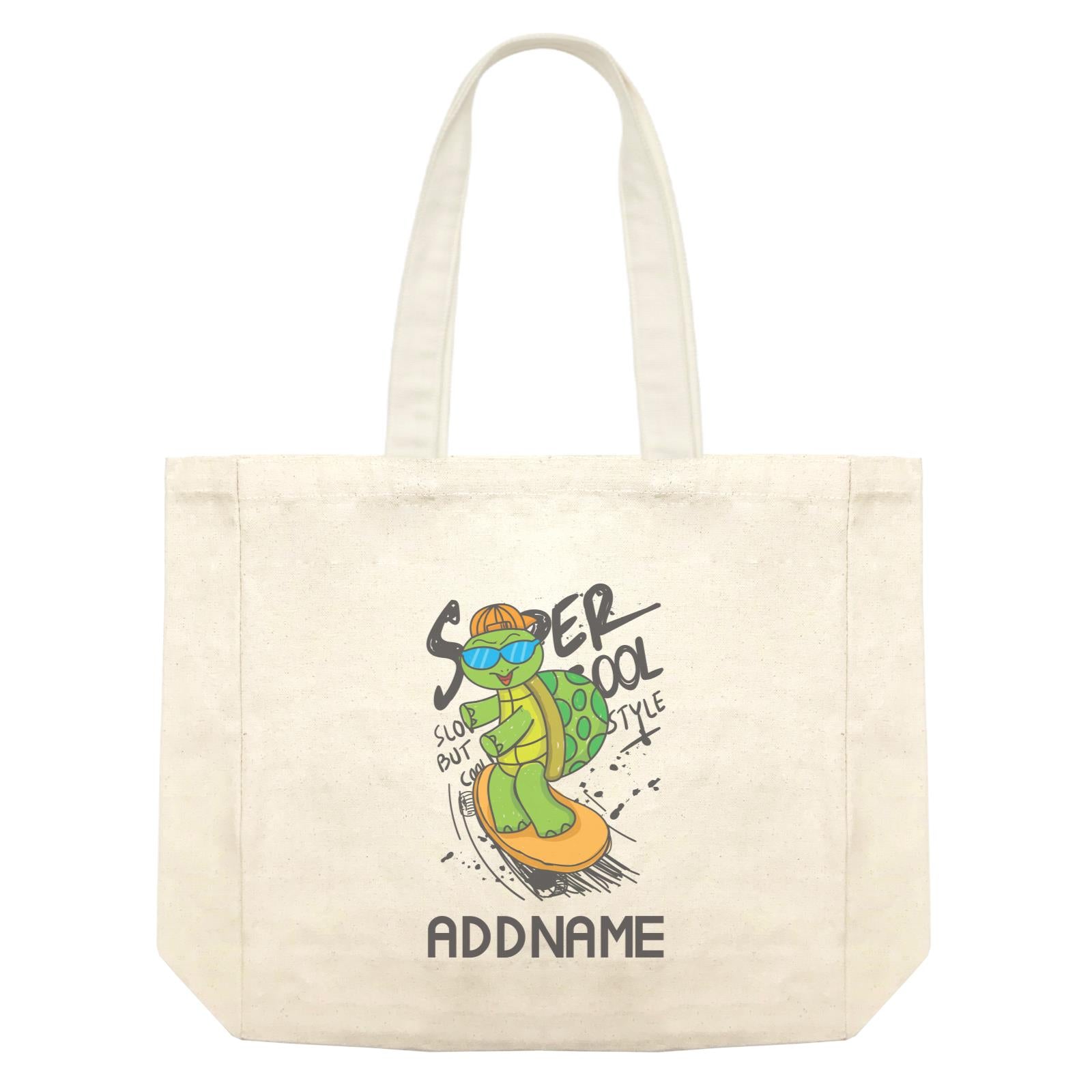 Cool Cute Animals Turtle Super Cool Style Addname Shopping Bag