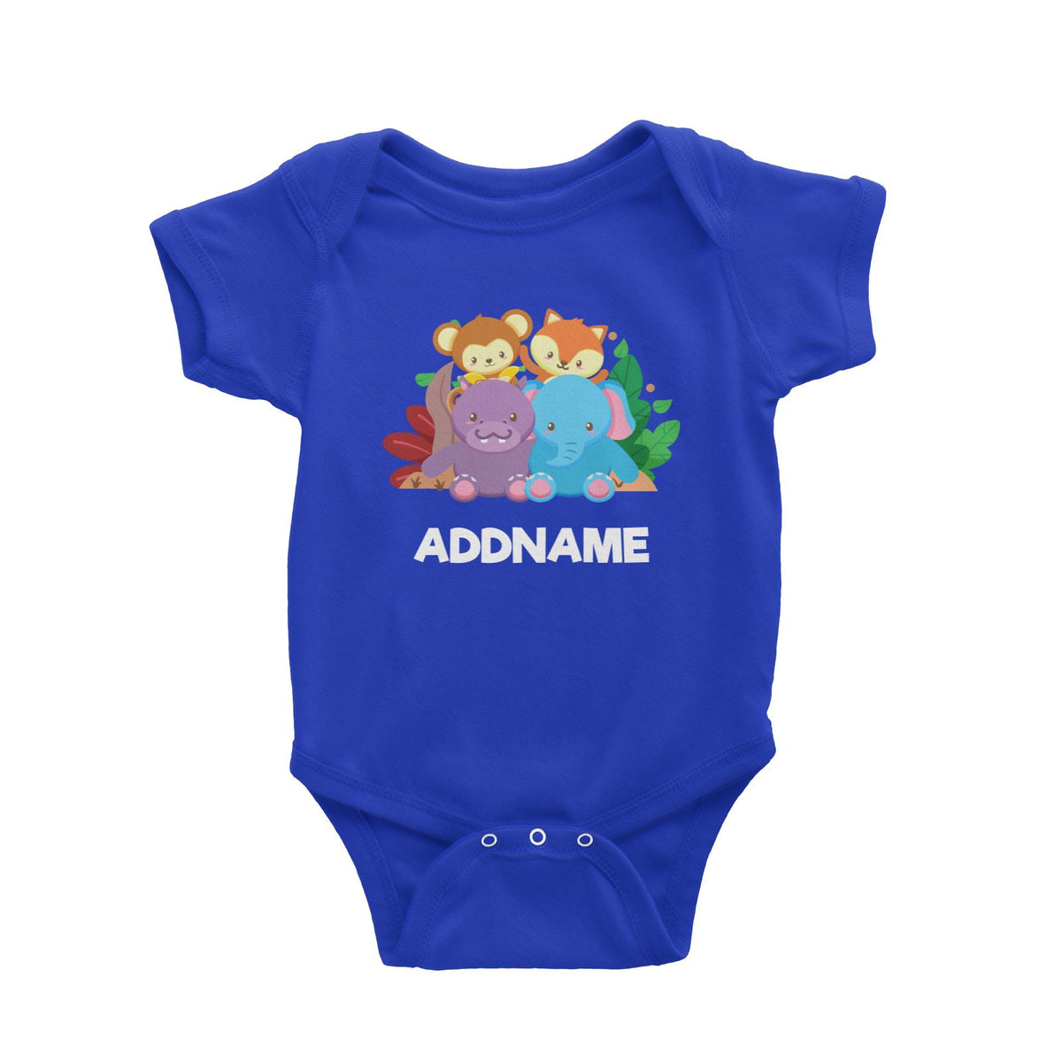 Safari Animal  Baby Romper