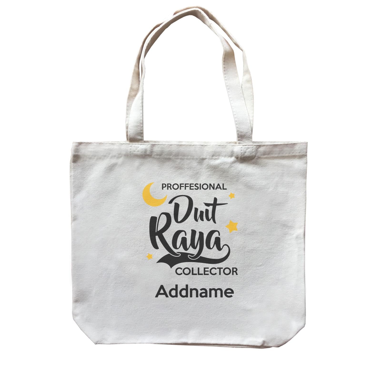 Raya Typography Professional Duit Raya Collector Addname Accessories Canvas Bag