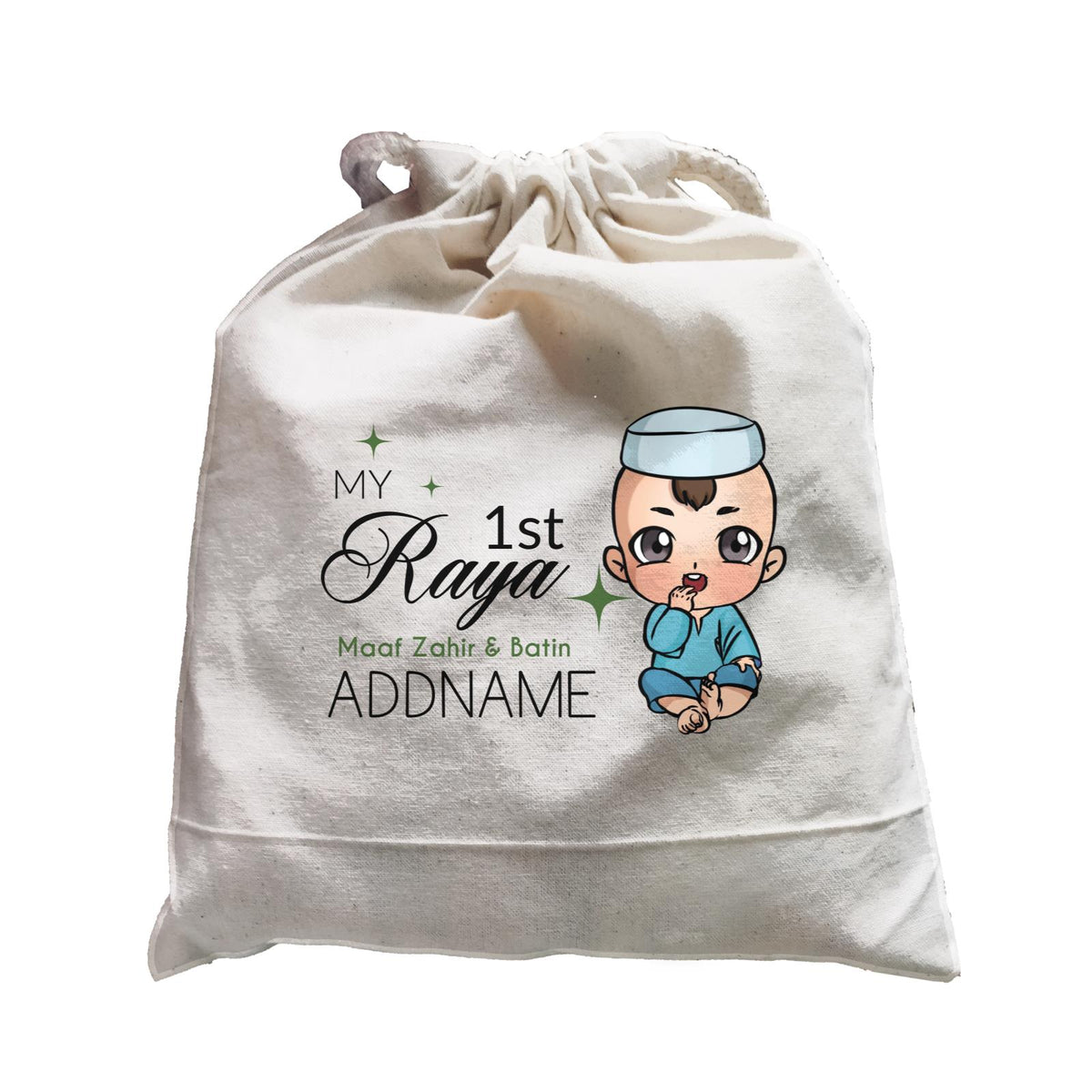 Raya Chibi Baby Baby Boy My 1st Raya Maaf Zahir &amp; Batin Addname Accessories Satchel