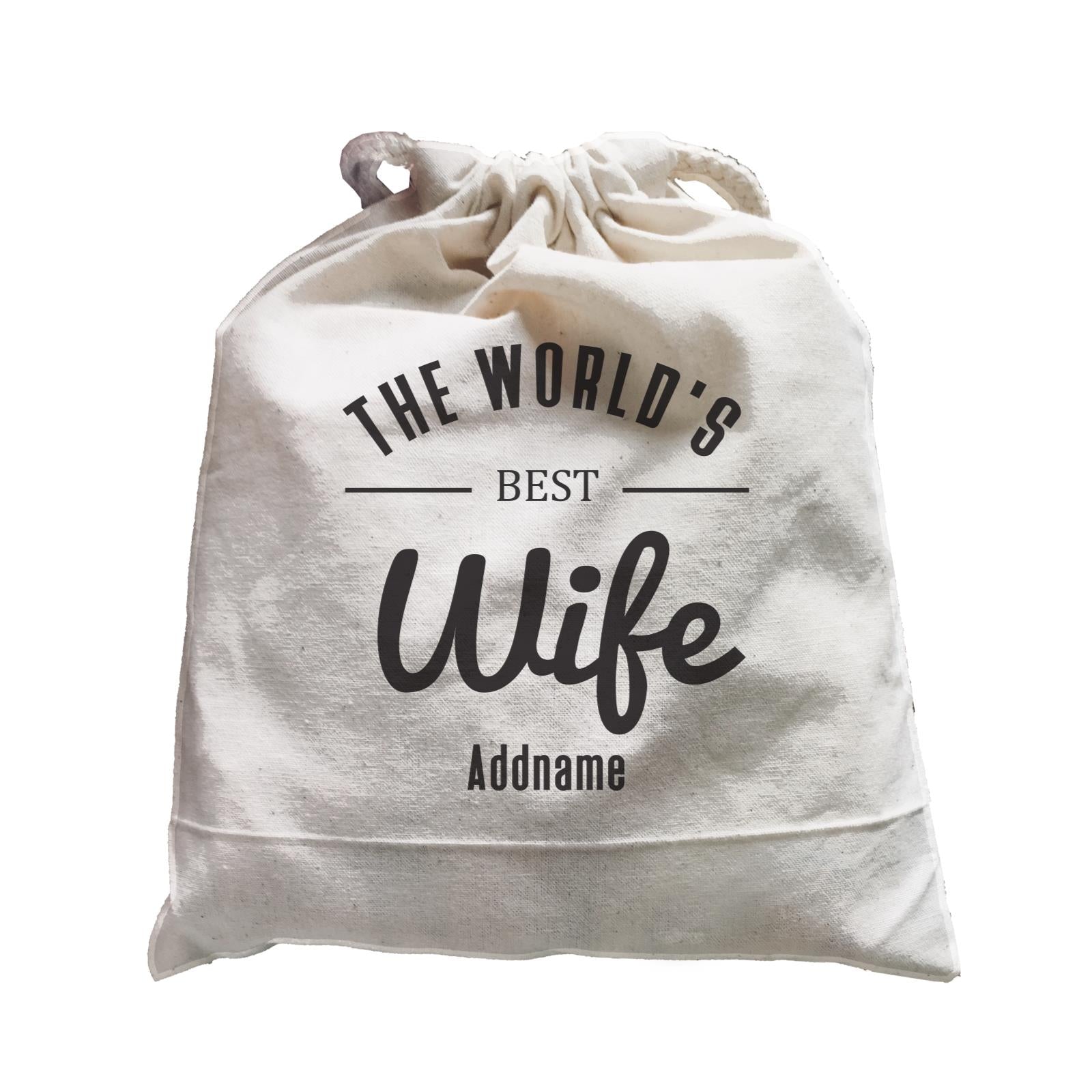 Husband and Wife The World's Best Wife Addname Satchel