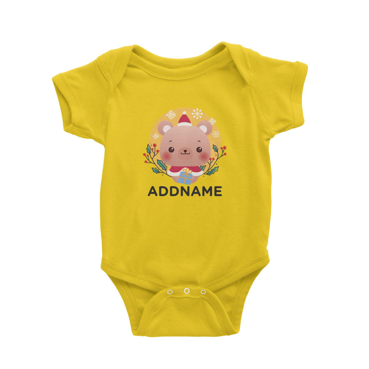 Christmas Cute Animal Series Cute Bear Baby Romper