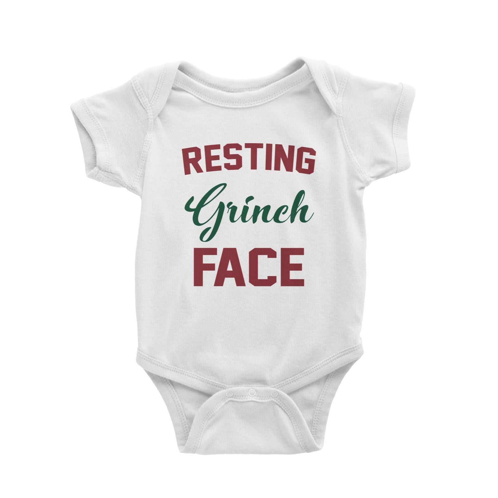 Resting Grinch face Baby Romper Christmas Funny