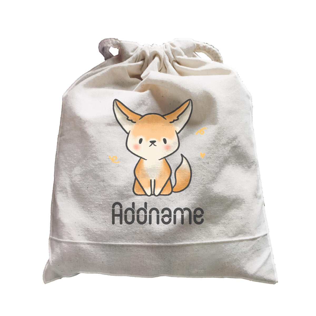Cute Hand Drawn Style Fennec Fox Addname Satchel