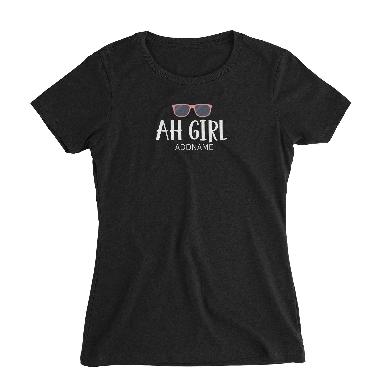 Ah Girl with Sunnies Women's Slim Fit T-Shirt