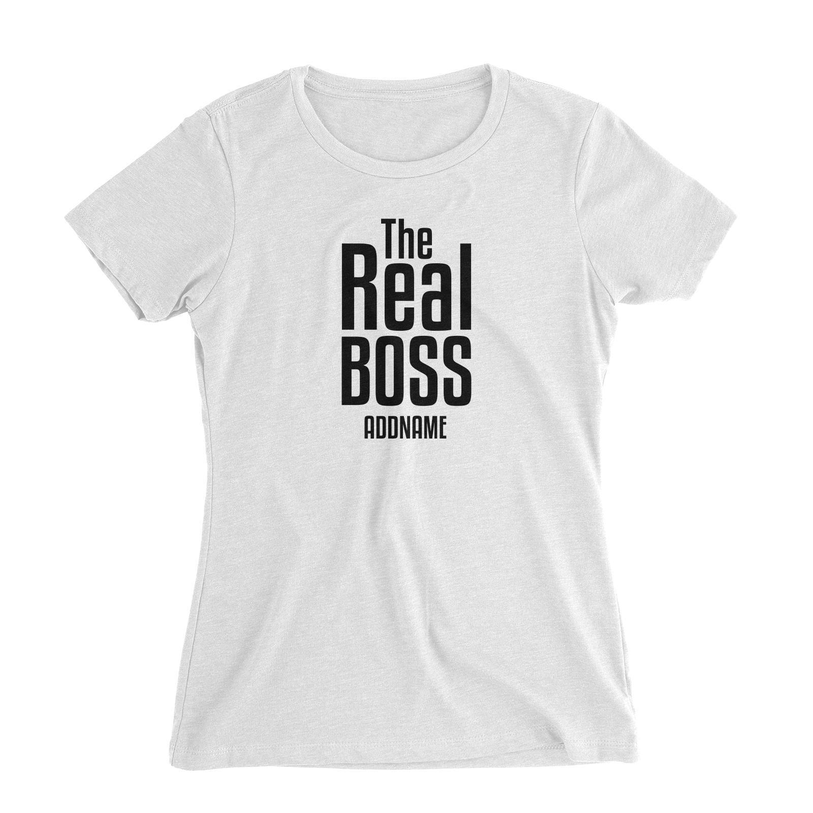The Real Boss Women's Slim Fit T-Shirt