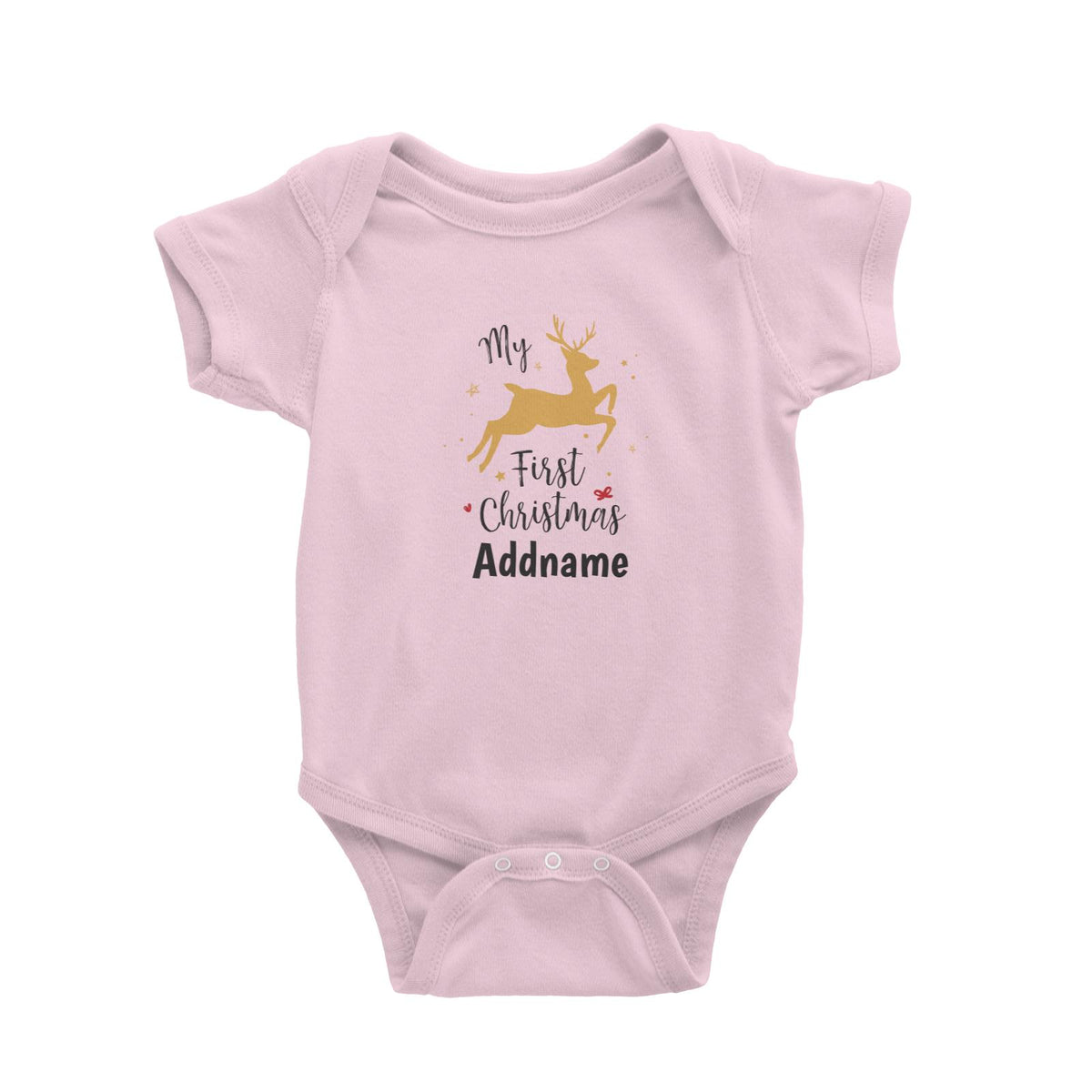 Christmas Series My First Christmas Leaping Deer Baby Romper