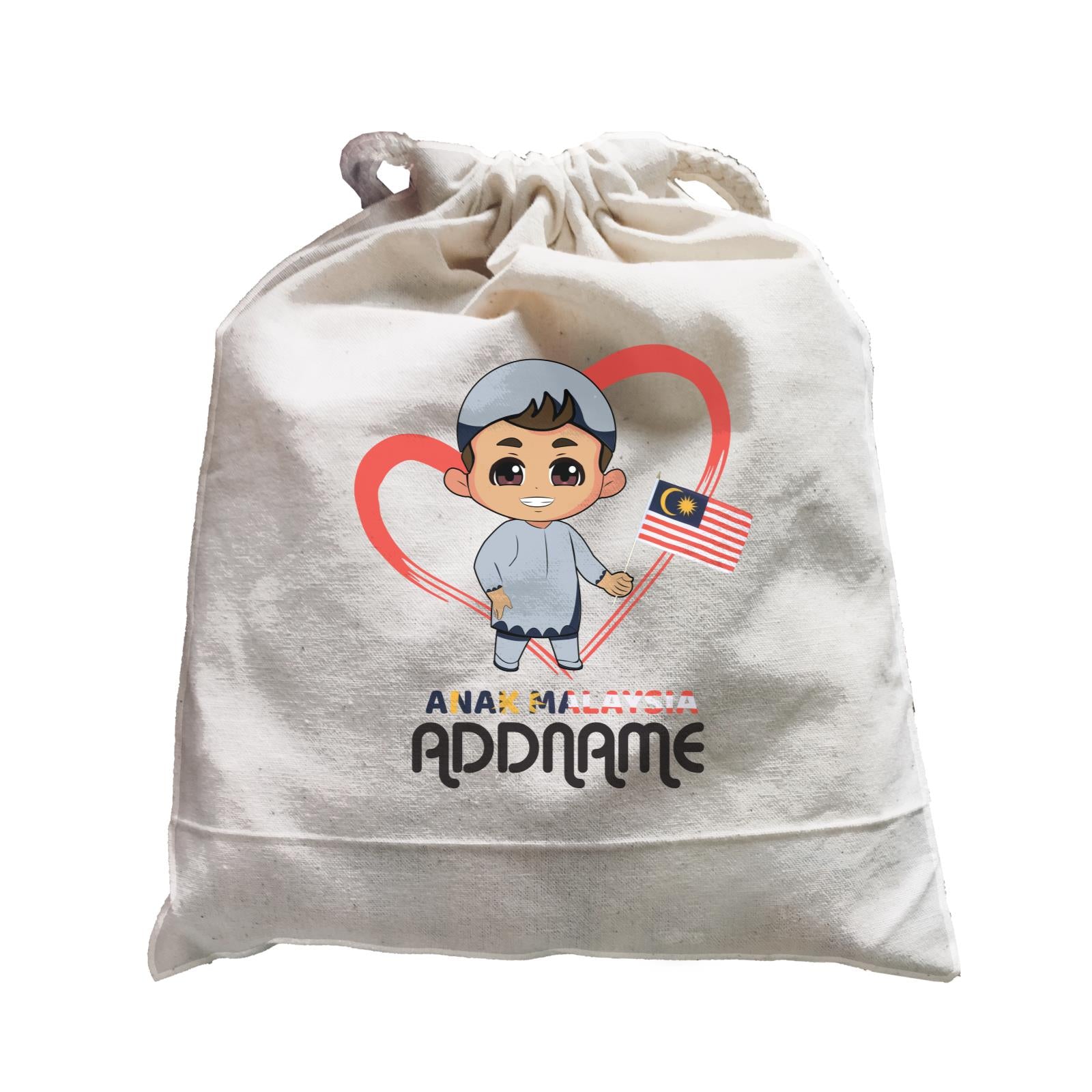 Merdeka Series Anak Malaysia Love Malay Boy Addname Satchel