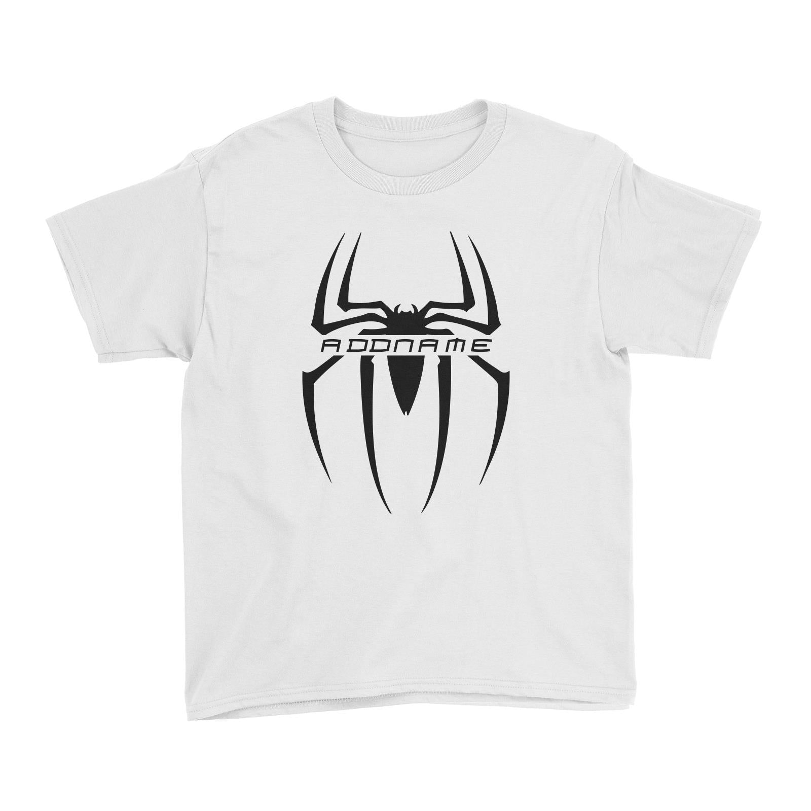 Superhero Spiderman Addname Kid's T-Shirt  Matching Family Personalizable Designs