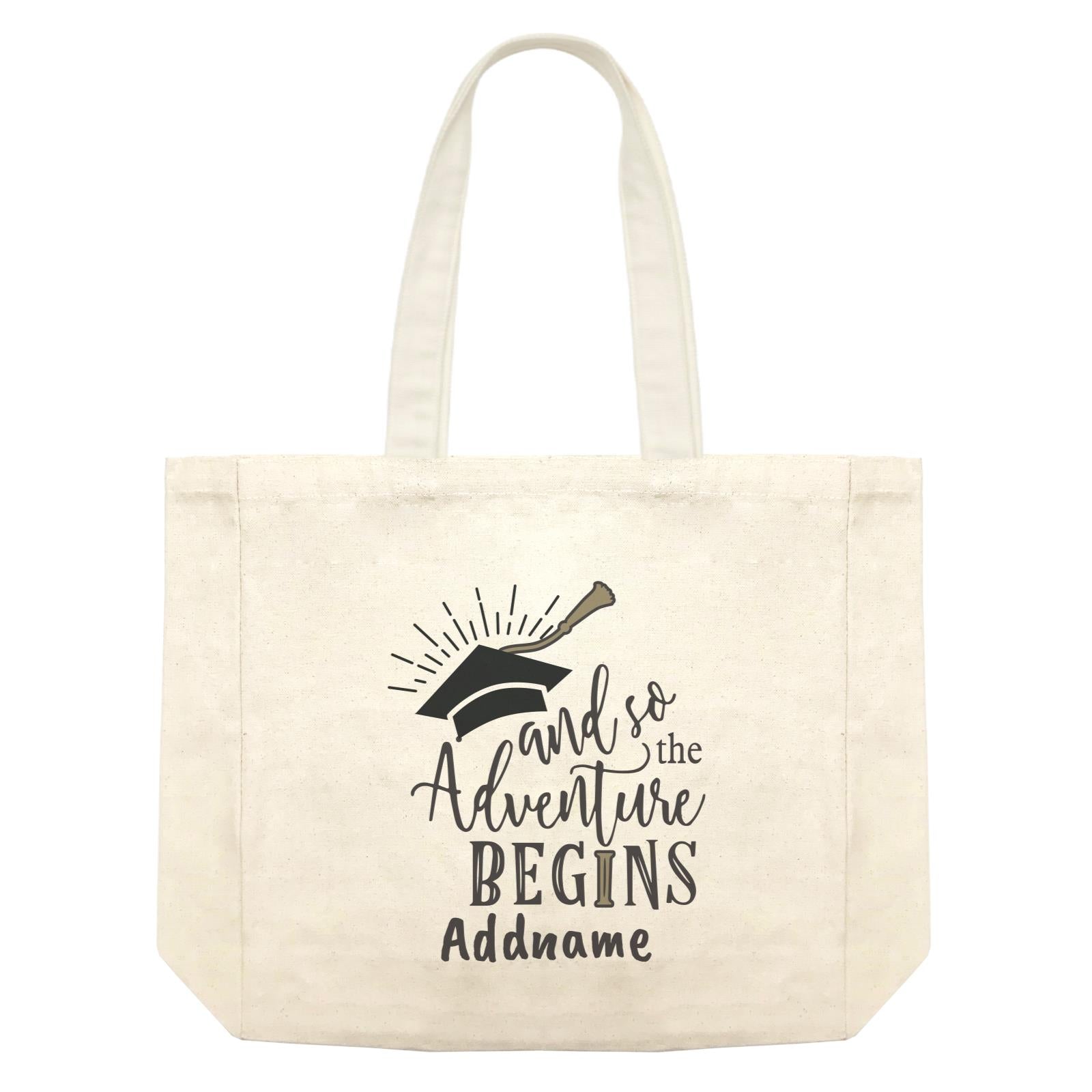 Graduation Series And So The Adventure Begins Shopping Bag